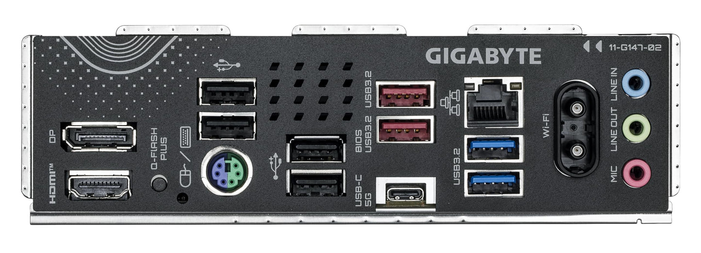 GIGABYTE B850 Gaming WIFI6 Motherboard - Supports AMD Ryzen 9000 Series CPUs, 6+2+2 digital VRM, up to 8200MHz DDR5 (OC), 1xPCIe 5.0 + 2xPCIe 4.0 M.2, GbE LAN, WiFi 6, USB 3.2 Gen 2.