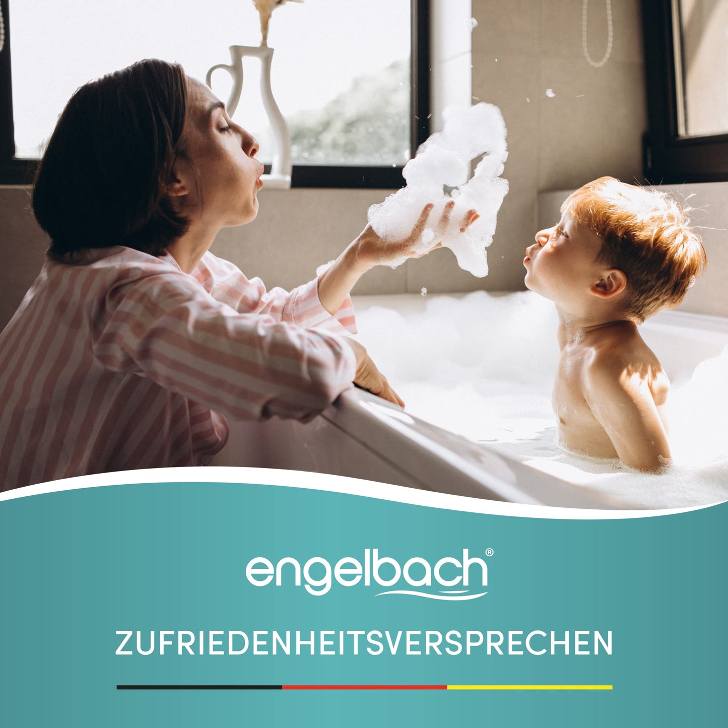 Angelbach® non-slip bathtub mat with 2 hooks for drying 88x40cm - bathtub anti-slip mat 100% BPA-free - mold-resistant & machine-washable bathtub insert.