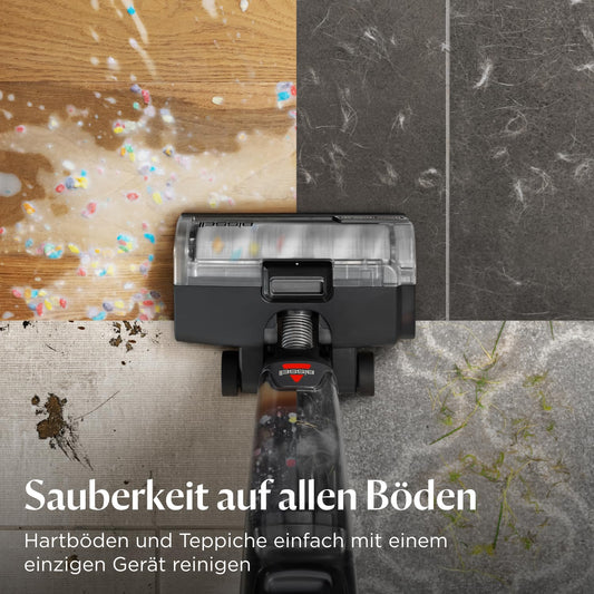 Bissell CrossWave OmniForce Edge, Cordless Wet/Dry Vacuum, Clean & Vacuum in One or just Vacuum Mode, Wet Vacuum with ZeroGap Technology, Carpet Cleaner, 240m² Multiple Surface Cleaning, 4017N