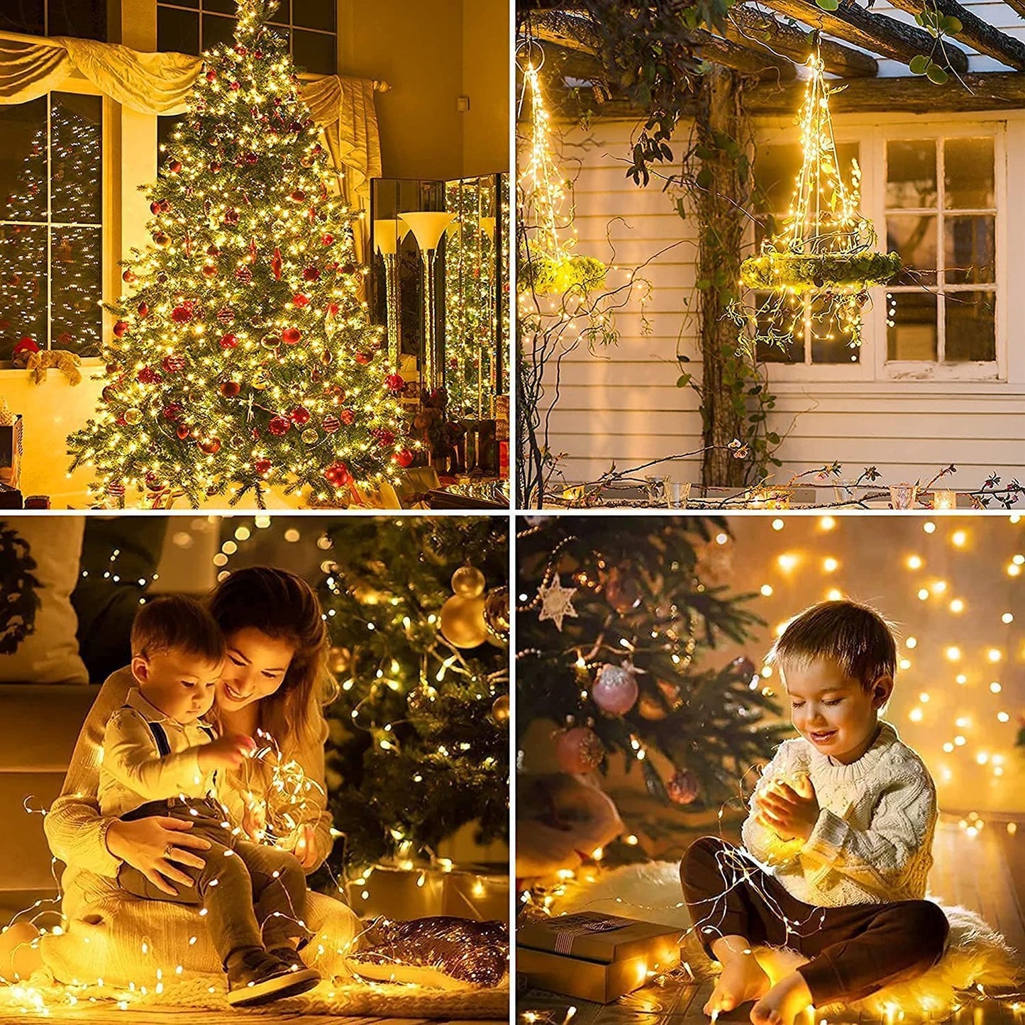 100M LED String Lights with 1000 LEDs Copper Wire, Waterproof Christmas Lighting with 8 Modes for Outdoor Indoor Decoration in Rooms, Christmas, Trees, Garden, Party, Wedding Decor, Warm White