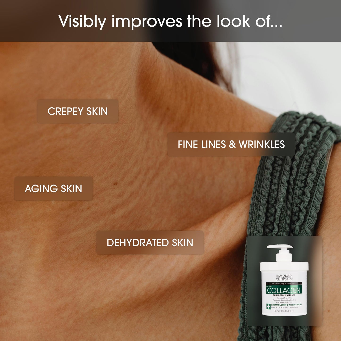Advanced Clinicals Collagen Skin Rescue Lotion by Advanced Clinicals