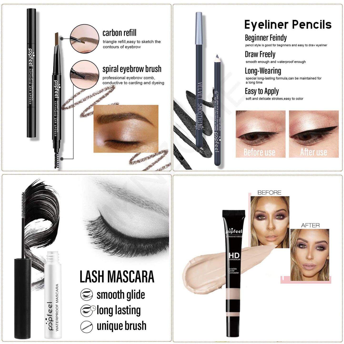 Professional makeup sets, MKNZOME makeup case for women's makeup set, makeup palettes, cosmetics, eyeshadow, lip gloss, birthday Christmas gift set.
