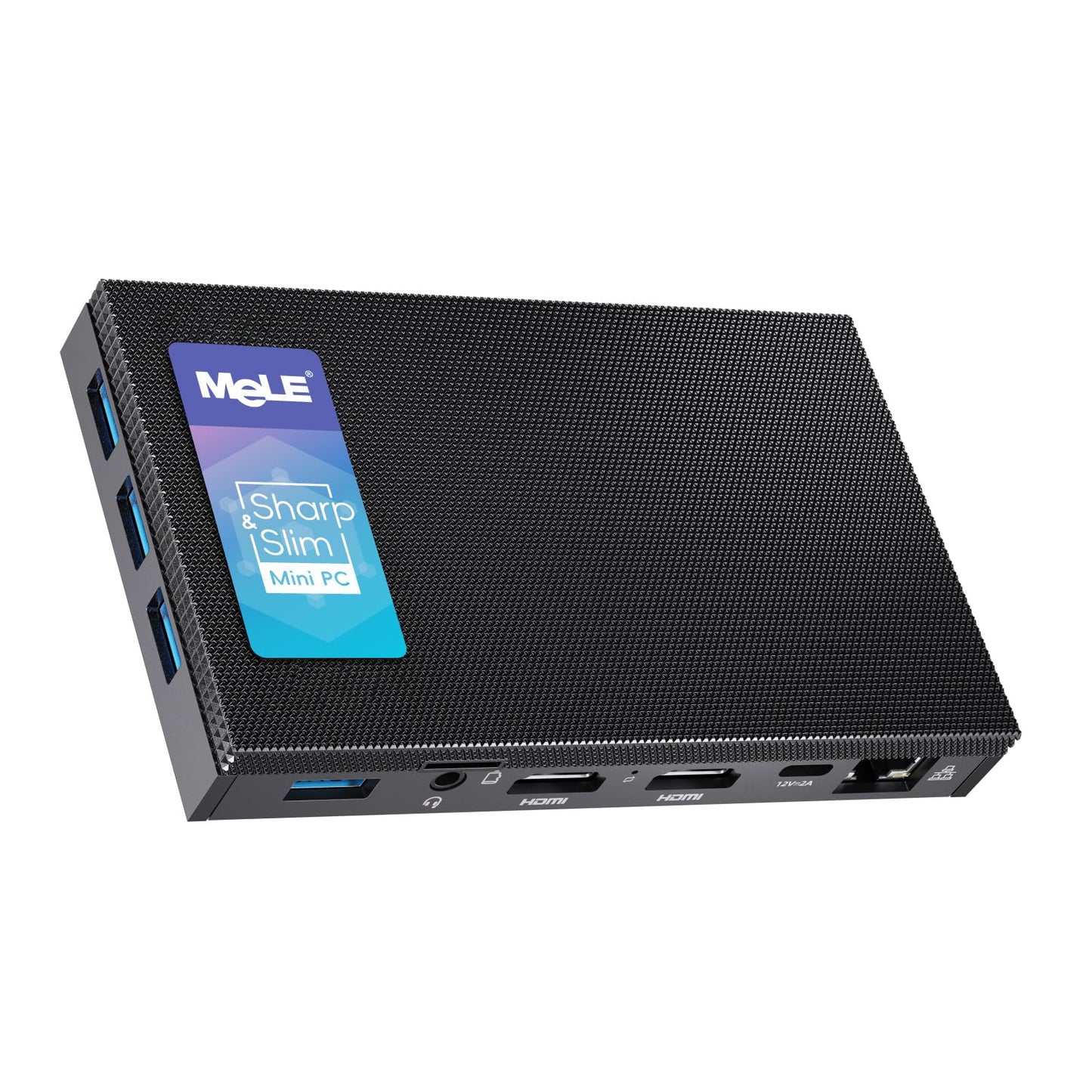 MeLE Quieter2Q fanless Mini PC Windows 11 Pro Celeron J4125 4GB 64GB Quad Core Mini Desktop Computer 4K Dual WiFi for office, business, companies, school, home office work.