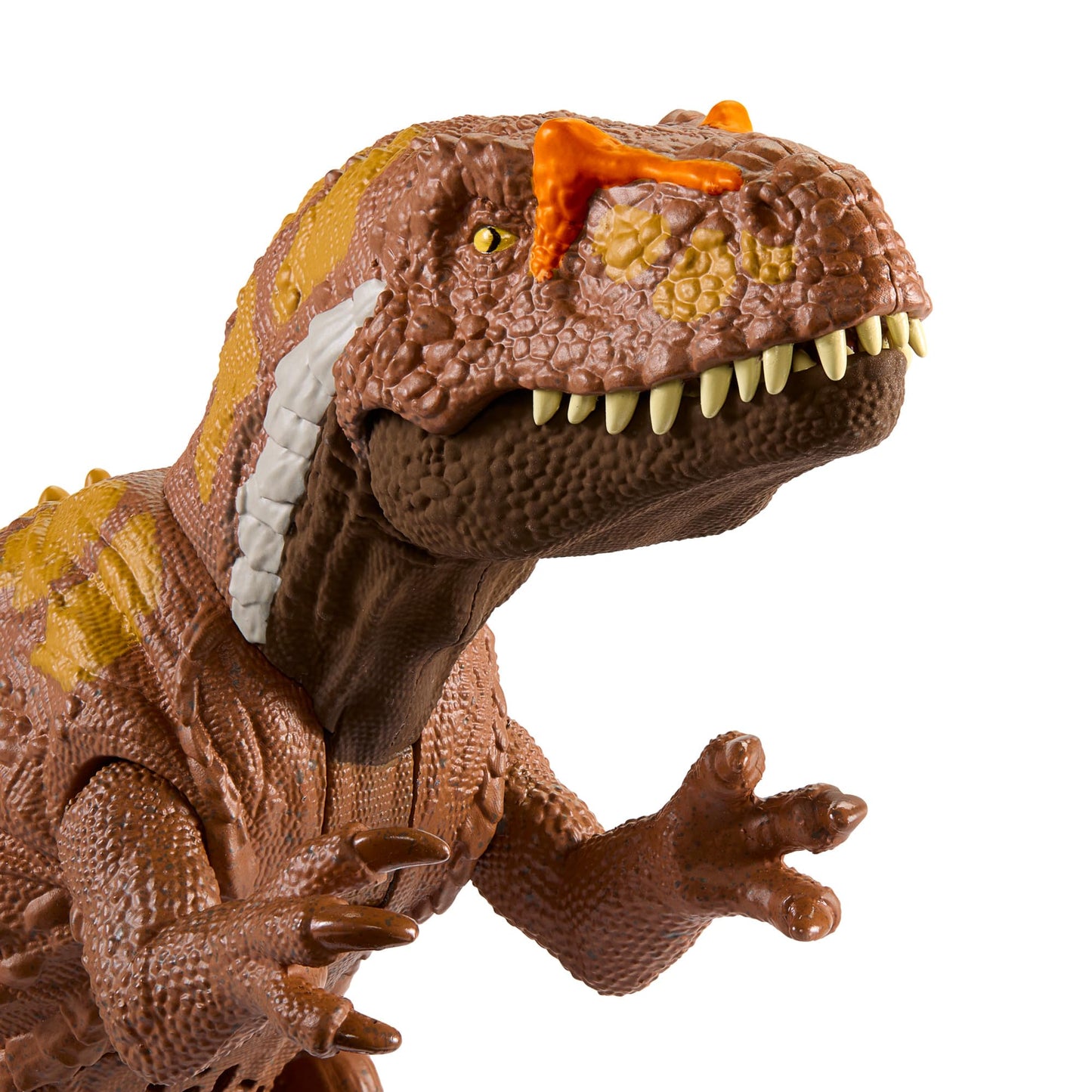 Mattel JURASSIC WORLD Wild Roar Megalosaurus - Toy with attack motion and roaring sound, compatible with Jurassic World Play App, for kids 4+. Item number HTK73.