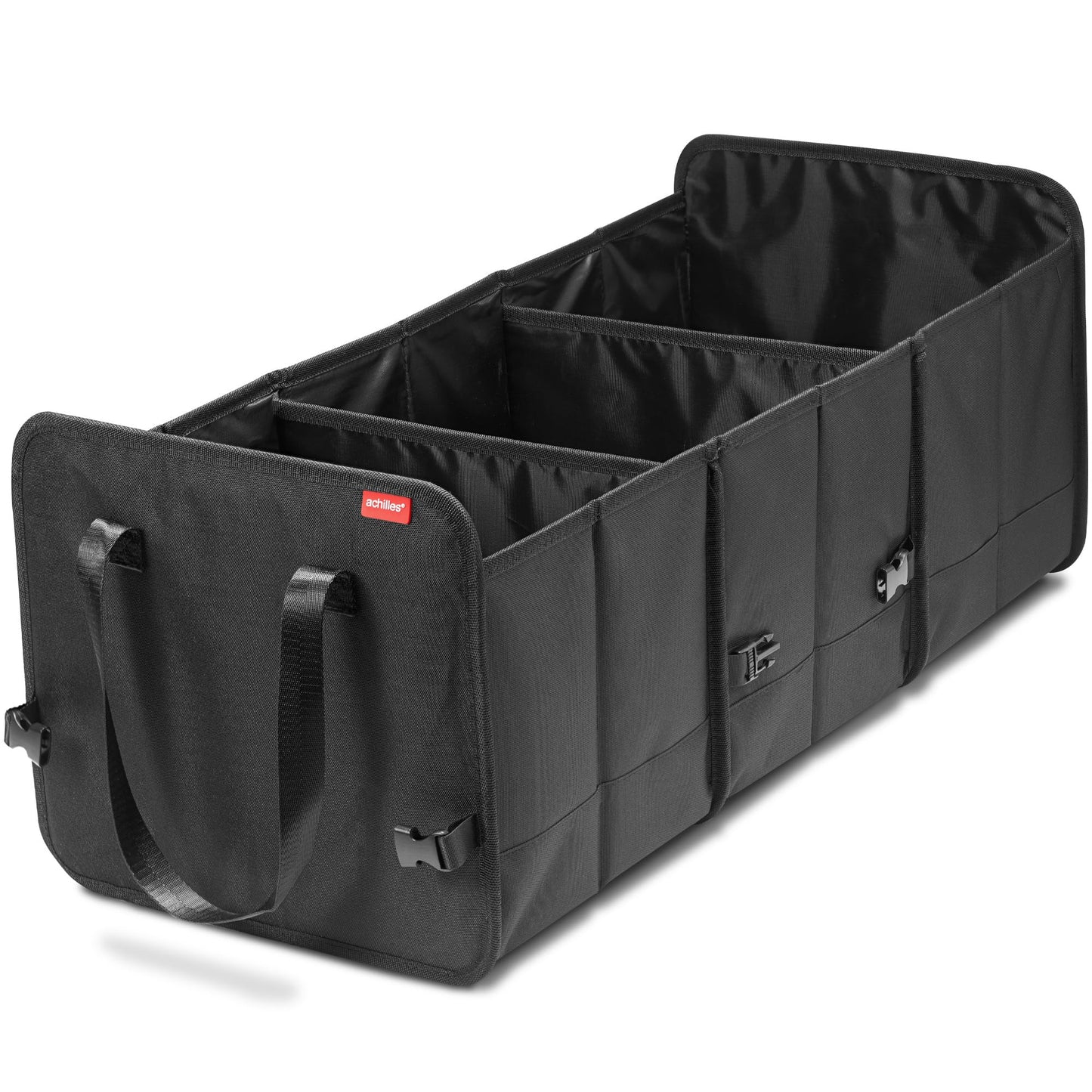 Achilles foldable car trunk box, car organizer, size-adjustable trunk bag, foldable basket, car bag, size-adjustable trunk organizer, velcro attachment on the bottom, 72 x 33 x 30 cm.
