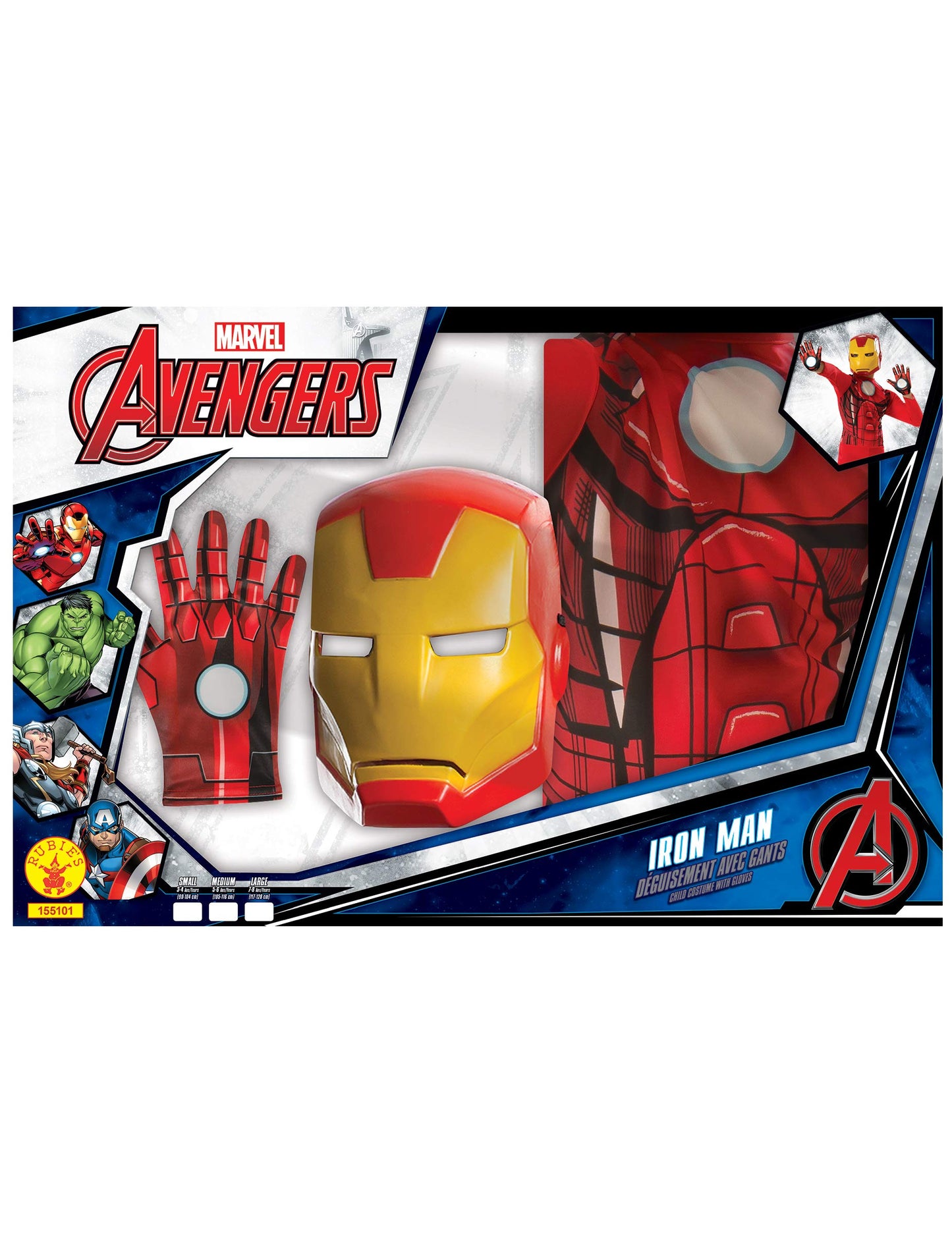 Generic - Iron Man Kids Costume Marvel License Disguise Red-Yellow - 116/128 (7-8 years)