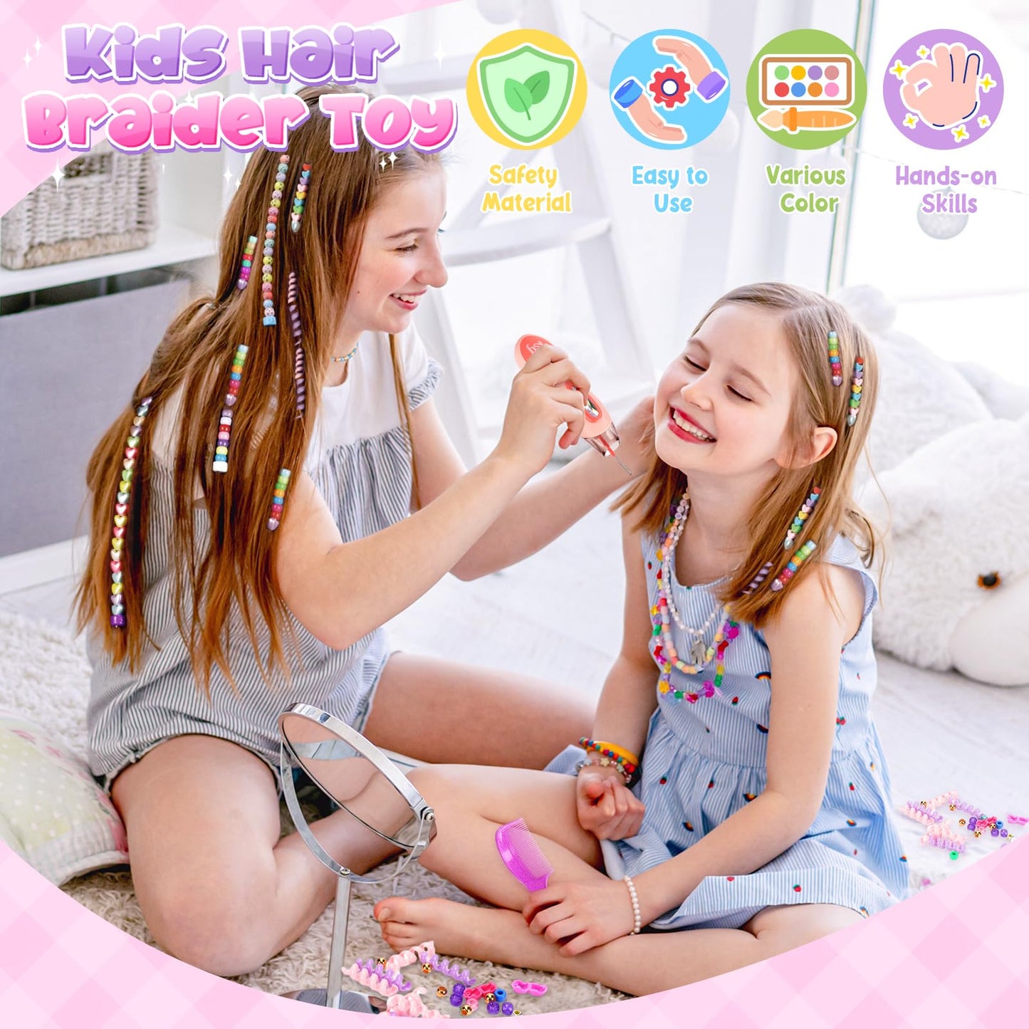 Flnlano Gift for Girls 5 6 7 8 9 10 Years: Hair Accessories Girls Toy Kids