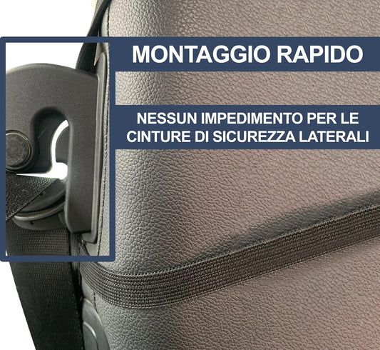 Auto Accessories Lupex - Seat covers for car seats, compatible seat covers for Smart Fortwo First Series, Black Dark Grey | 450 | Made in Italy | Seat cover set pair front | Interior seats