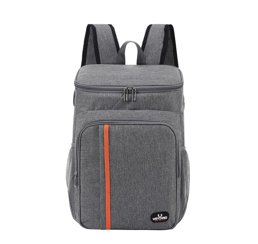 MCXKJ 22L Cooler Backpack Picnic Bag Large Insulated Cooler Bag, Men Women for Beach, Picnic, Camping, BBQ, Hiking Meals and Drinks (Gray)