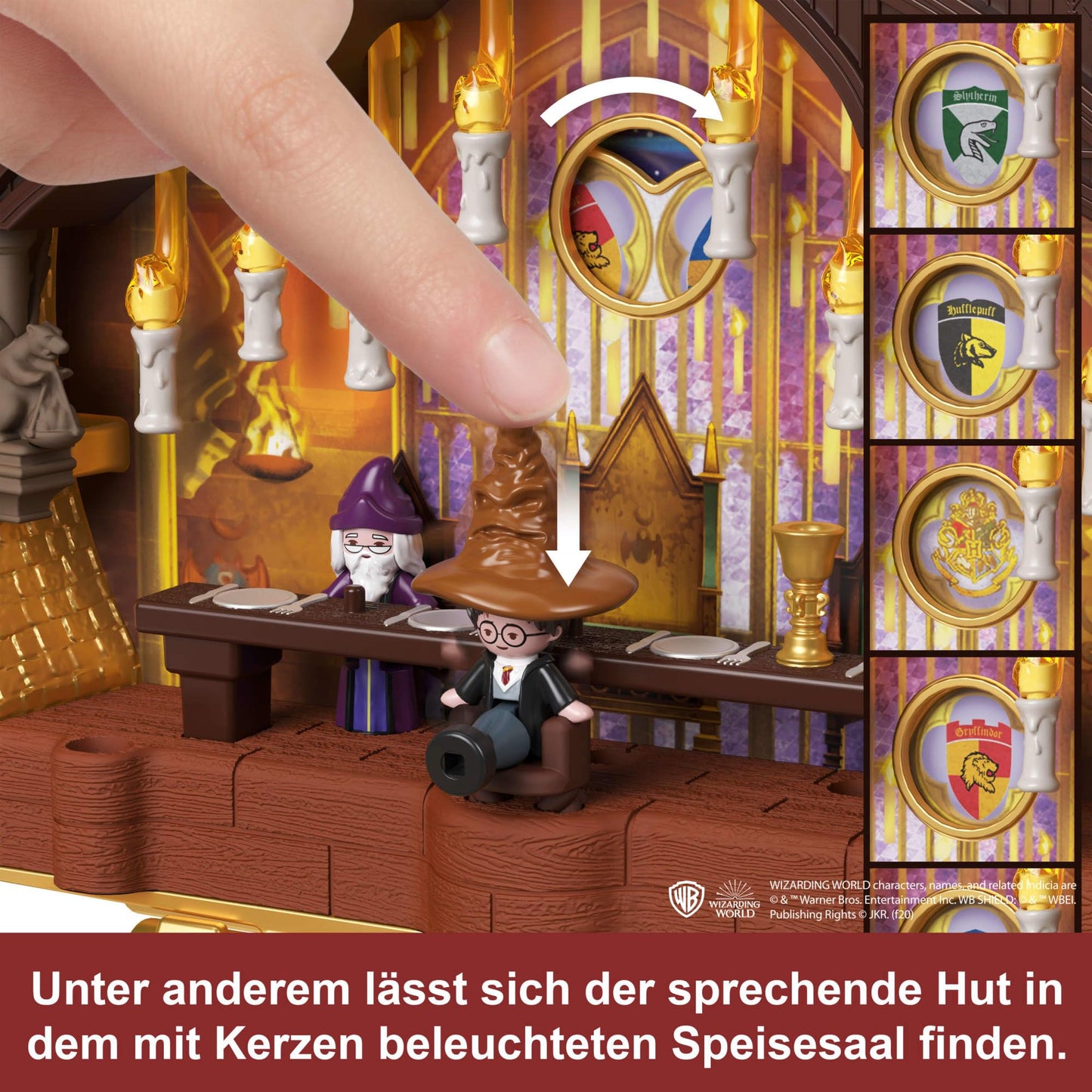 Polly Pocket Collector Game Set, Harry Potter Trunk with 5 dolls and 11 accessories, HRD56