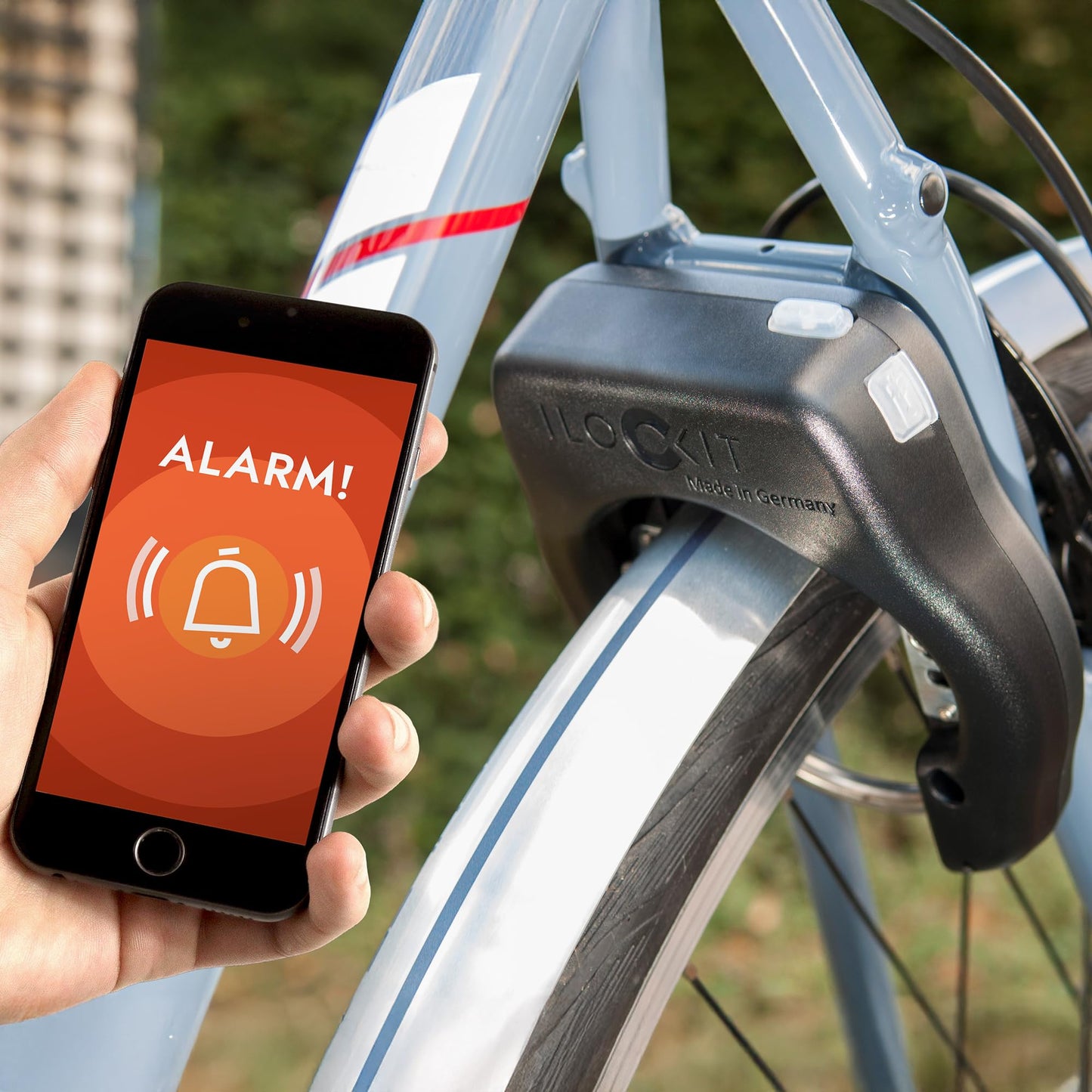 I LOCK IT+ Frame Lock Bicycle I Bluetooth Bike Lock with Alarm | Smart Bike Lock with Alarm | Control frame lock via mobile phone | Made in Germany