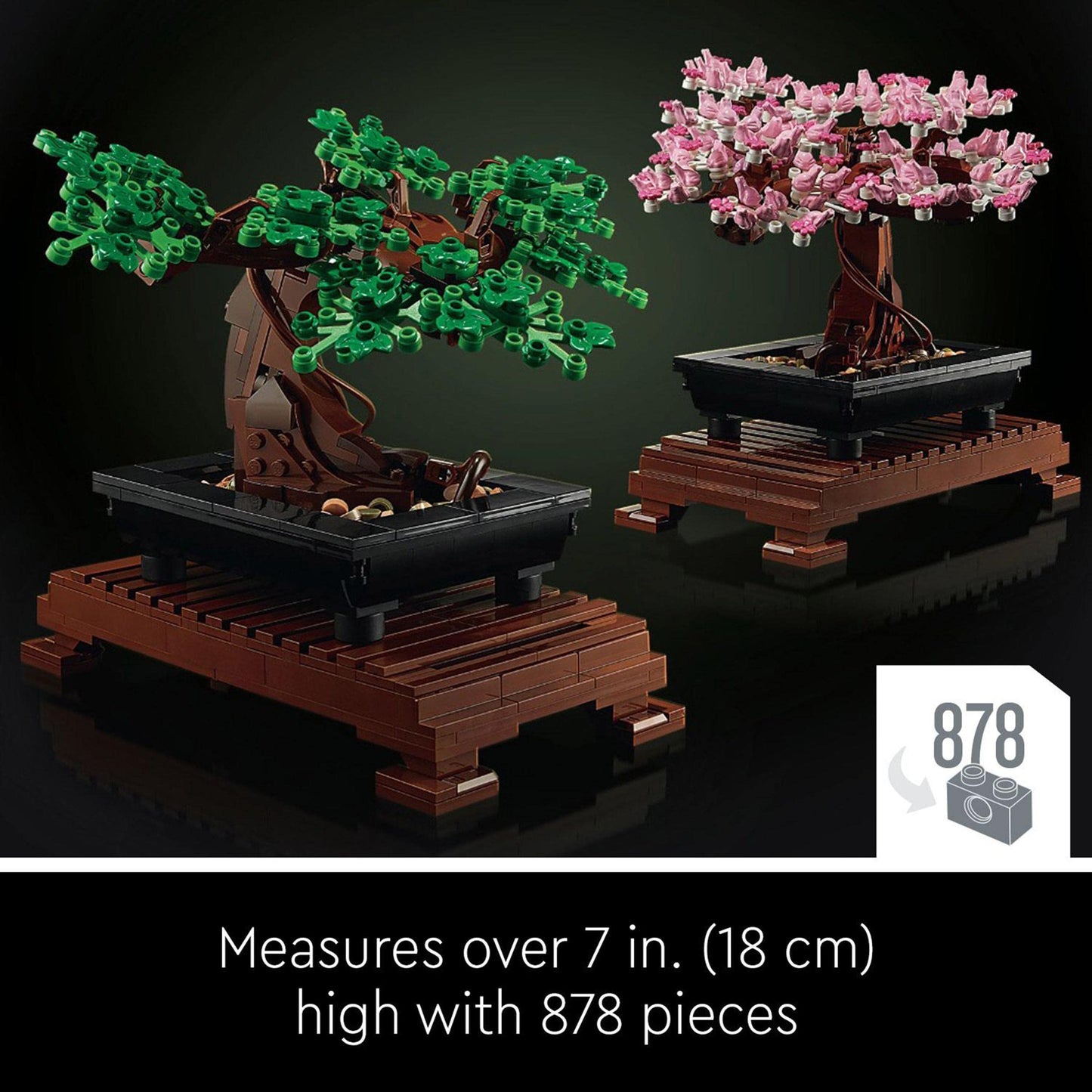 LEGO 75337 Star Wars AT-TE Walker, movable toy model & 10281 Icons Bonsai Tree Set for adults, plant home decor set with flowers.