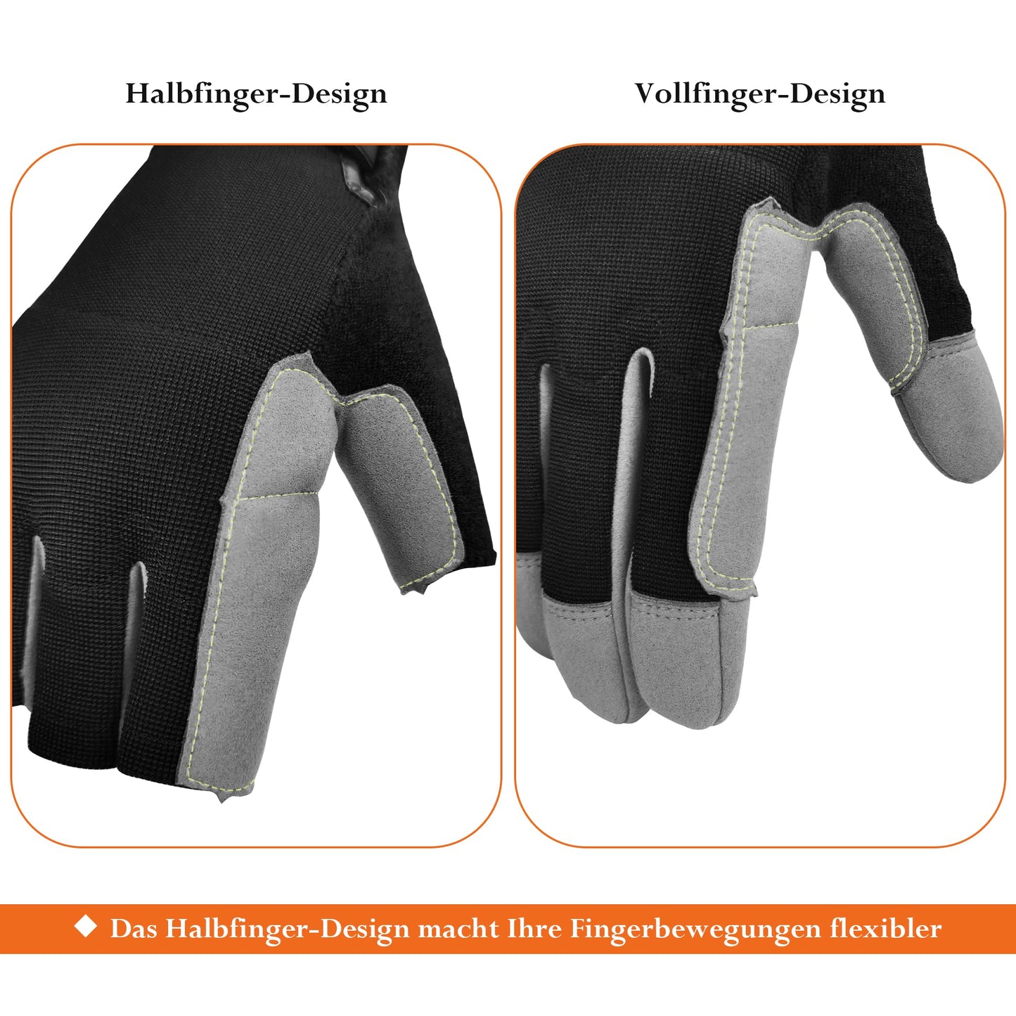 Intra-FIT climbing gloves with synthetic leather construction provide abrasion protection for rappelling, mountaineering, adventure, outdoor sports, and rescue.