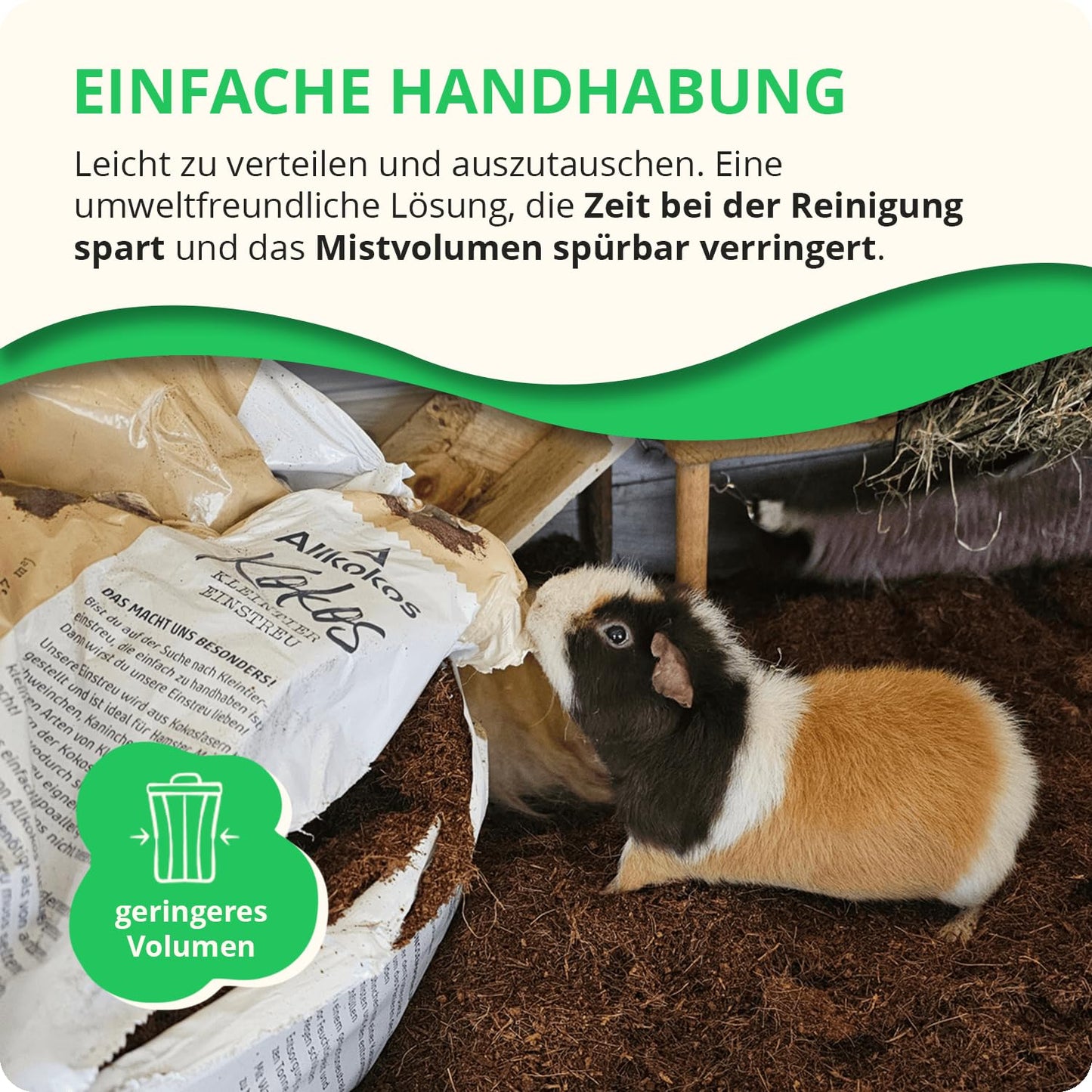 Allkokos Coconut Small Animal Bedding (2x40 Liters)
