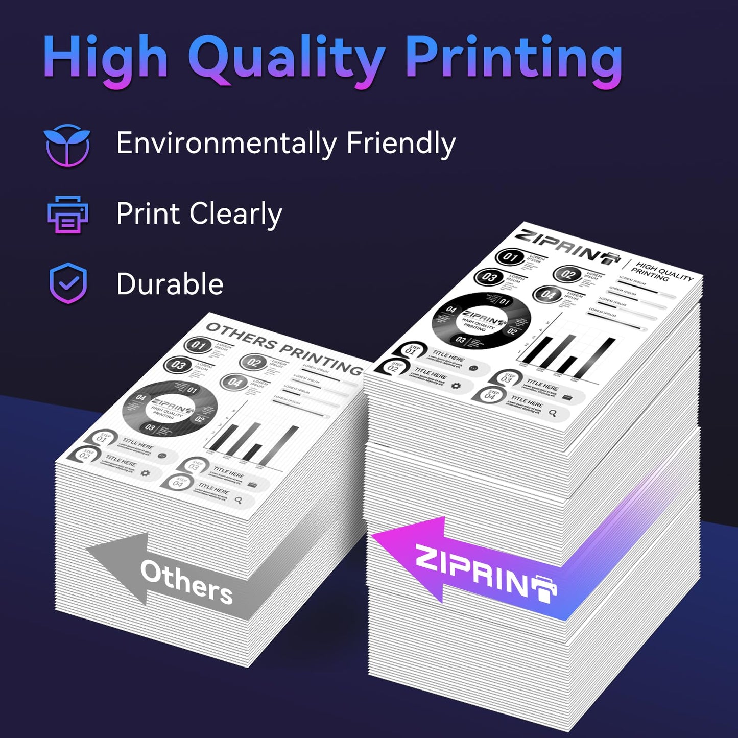 ZIPRINT TN2510XL TN-2510XL Compatible for Brother HL-L2400DWE Toner TN2510XL for Brother MFC-L2835DW Toner MCF-L2800DW MFC-L2827DW MFC-L2860DWE DCP-I2620DW DCP-L2627DW DCP-L2660DW (Black*2P)