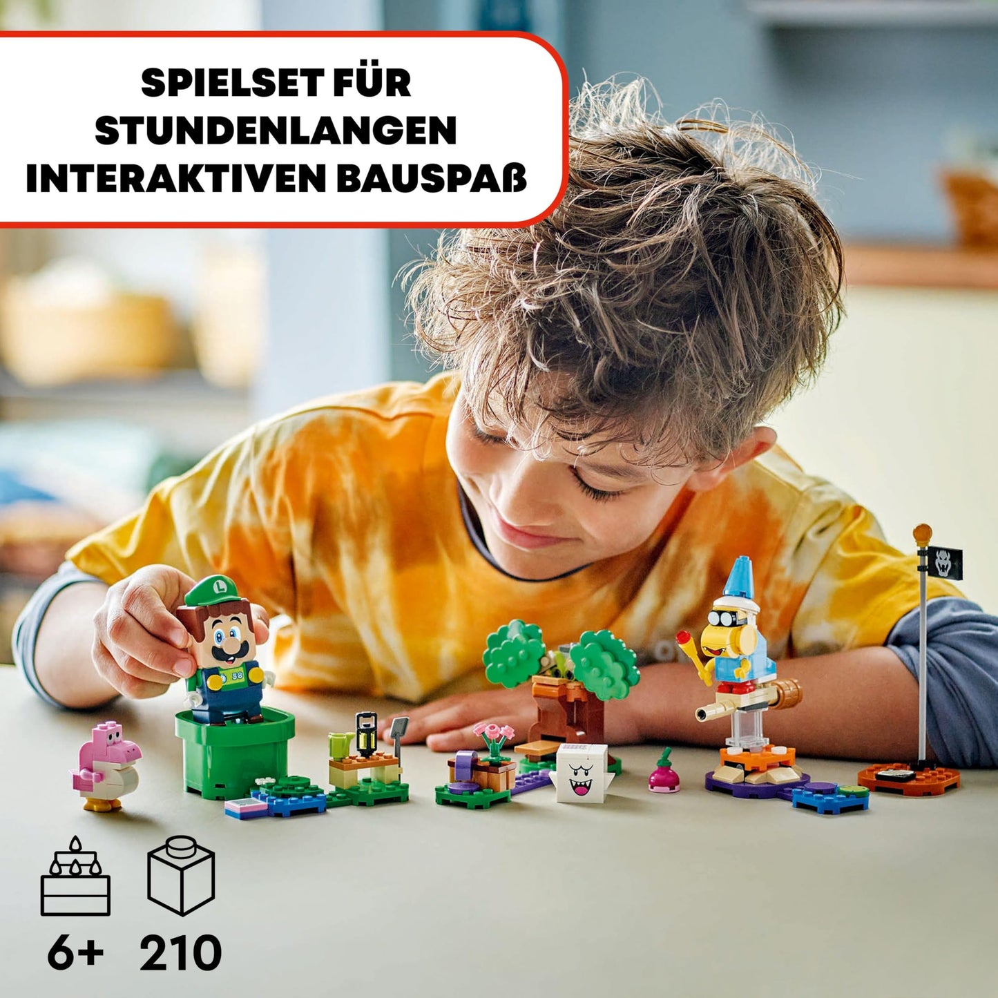 LEGO Super Mario adventure with interactive Luigi, Nintendo gift for boys, girls, and gamers aged 6+, adventure playset for kids with pink Baby Yoshi 71440.