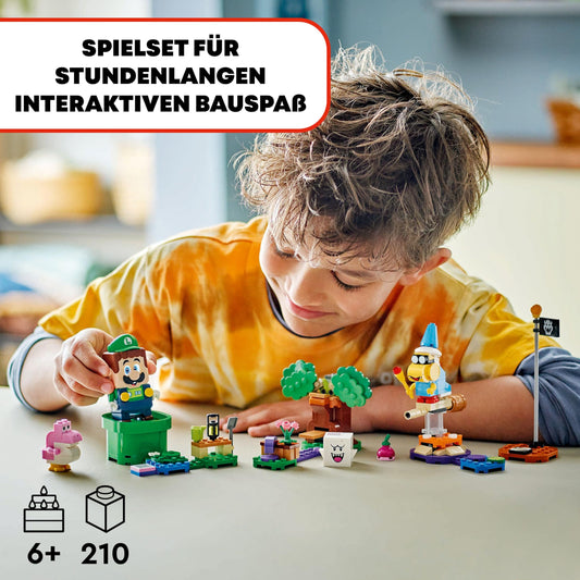 LEGO Super Mario adventure with interactive Luigi, Nintendo gift for boys, girls, and gamers aged 6+, adventure playset for kids with pink Baby Yoshi 71440.