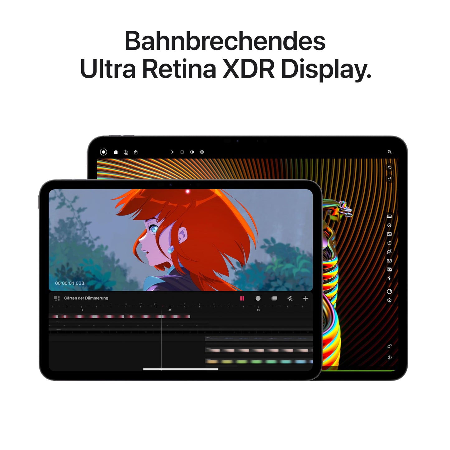 Apple 13" iPad Pro (M4): Ultra Retina XDR Display, 256GB, 12MP Front/12MP Rear Camera, LiDAR Scanner, WiFi 6E, Face ID, all-day battery, standard glass – Space Black.