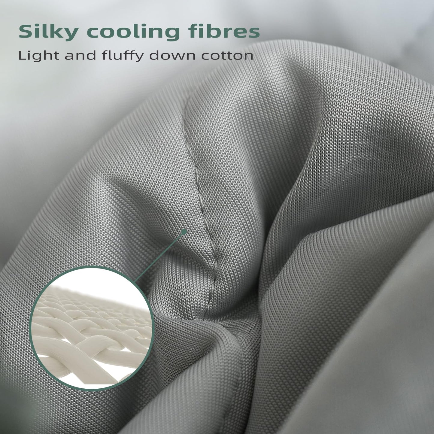 Laneetal Cooling Blanket, lightweight summer blanket with Arc-Chill Q-Max > 0.45 cooling fibers, self-cooling blanket for humans, summer bedspread for sleeping, throw blanket, couch blanket, travel blanket in Grey 150x200 cm