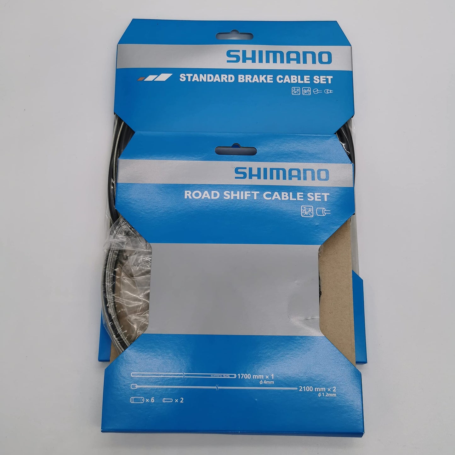 SHIMANO Brake cables + gear cables + outer casings cable set for 1 bicycle