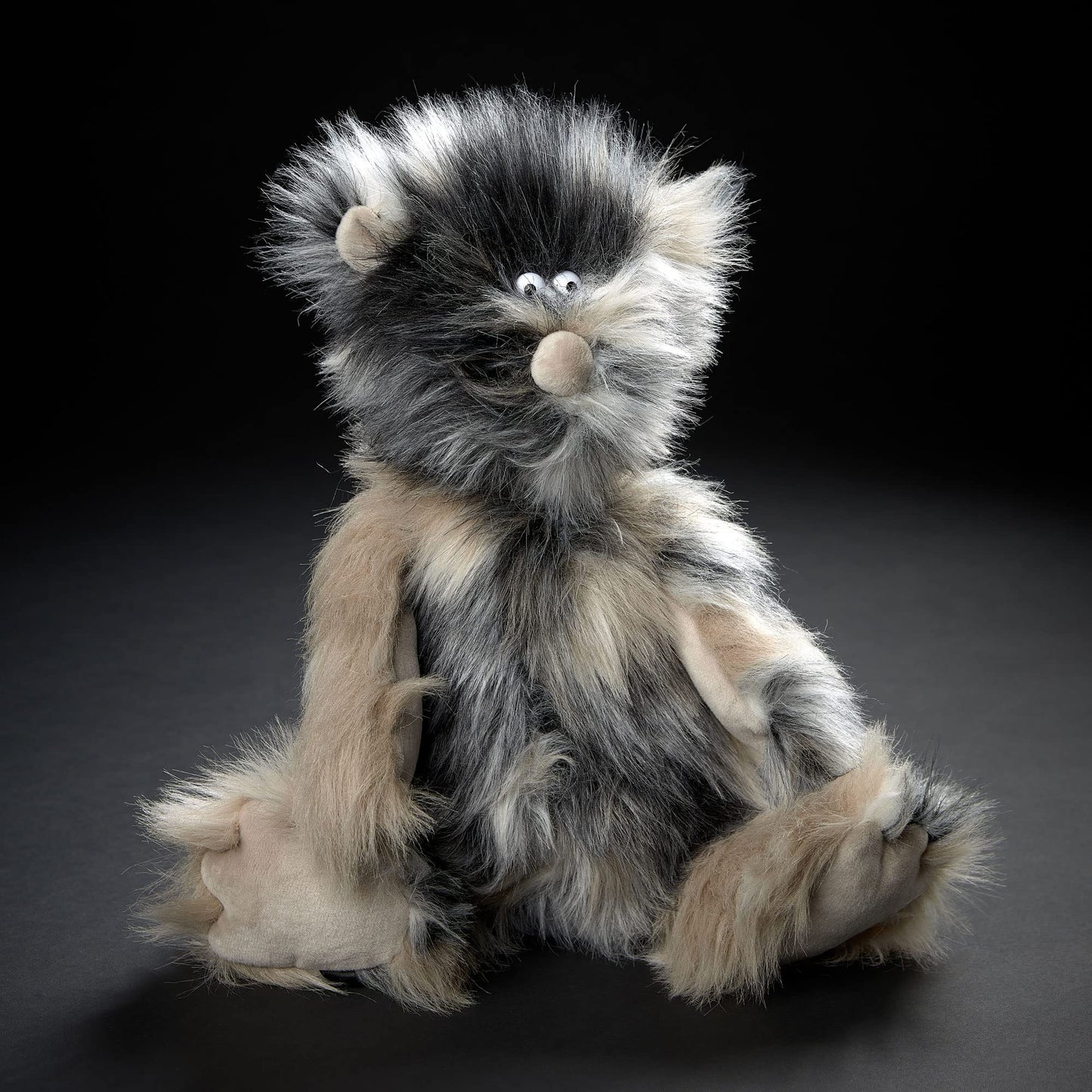 sigikid 39736 Bear ACH Good! Edition 23, BeastsTown plush toy: collect, gift, play, cuddle, recommended for children and adults aged 3 to 99 years, beige/black/bear, 38x16x14cm