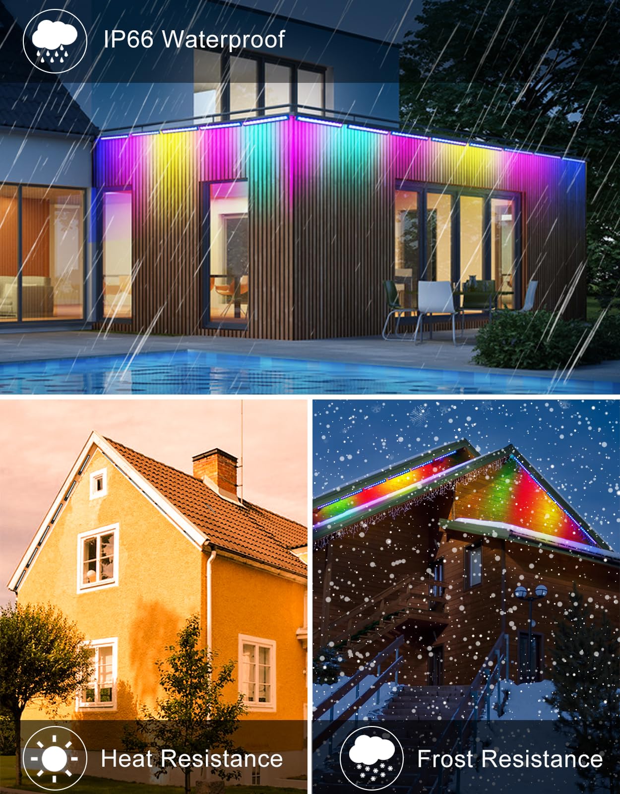 RGB LED spotlight, CLY 25W RGB wall washer light with remote control LED bar IP66 waterproof dimmable floodlight 6 brightness memory function timer light bar for DJ disco Halloween party garden Christmas