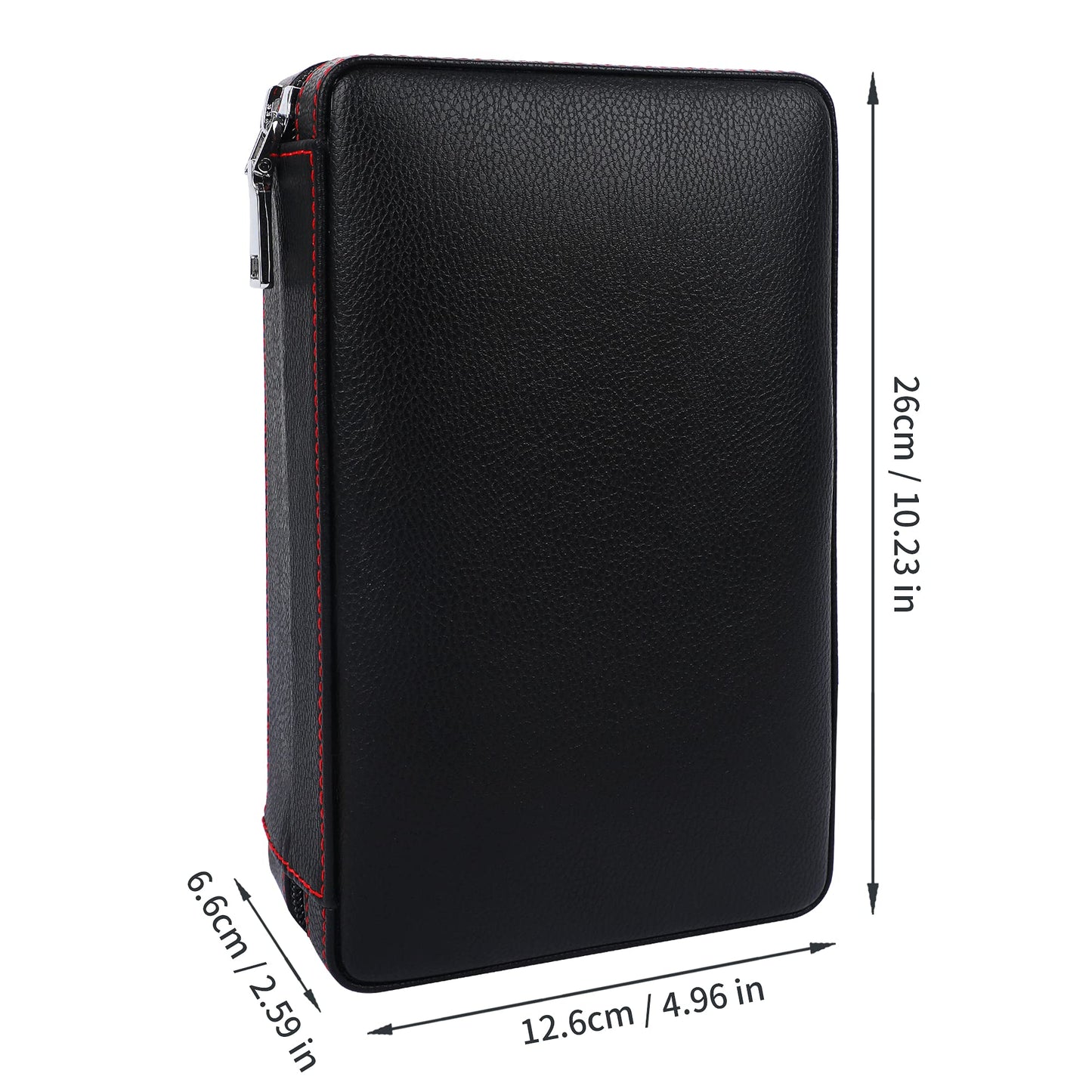 4-finger portable travel leather cigar case, cigar cutter, cigar humidifier with cigar cutter and humidifier, best man gift, birthday gift.
