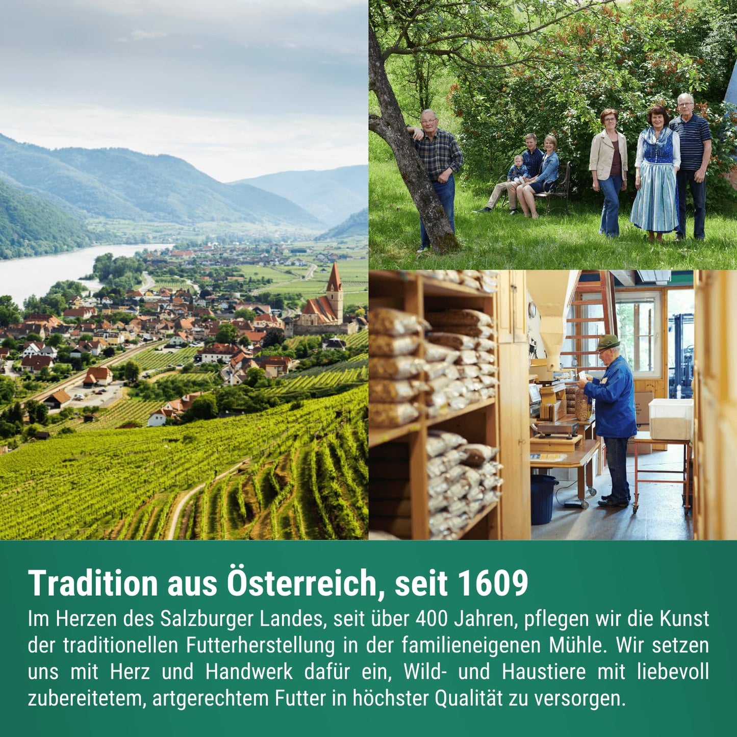 Agricultural zone sheep feed goat feed muesli 20 kg - Species-appropriate concentrated feed for sheep, goats & lambs - 100% GMO-free and dust-free - Made in Austria