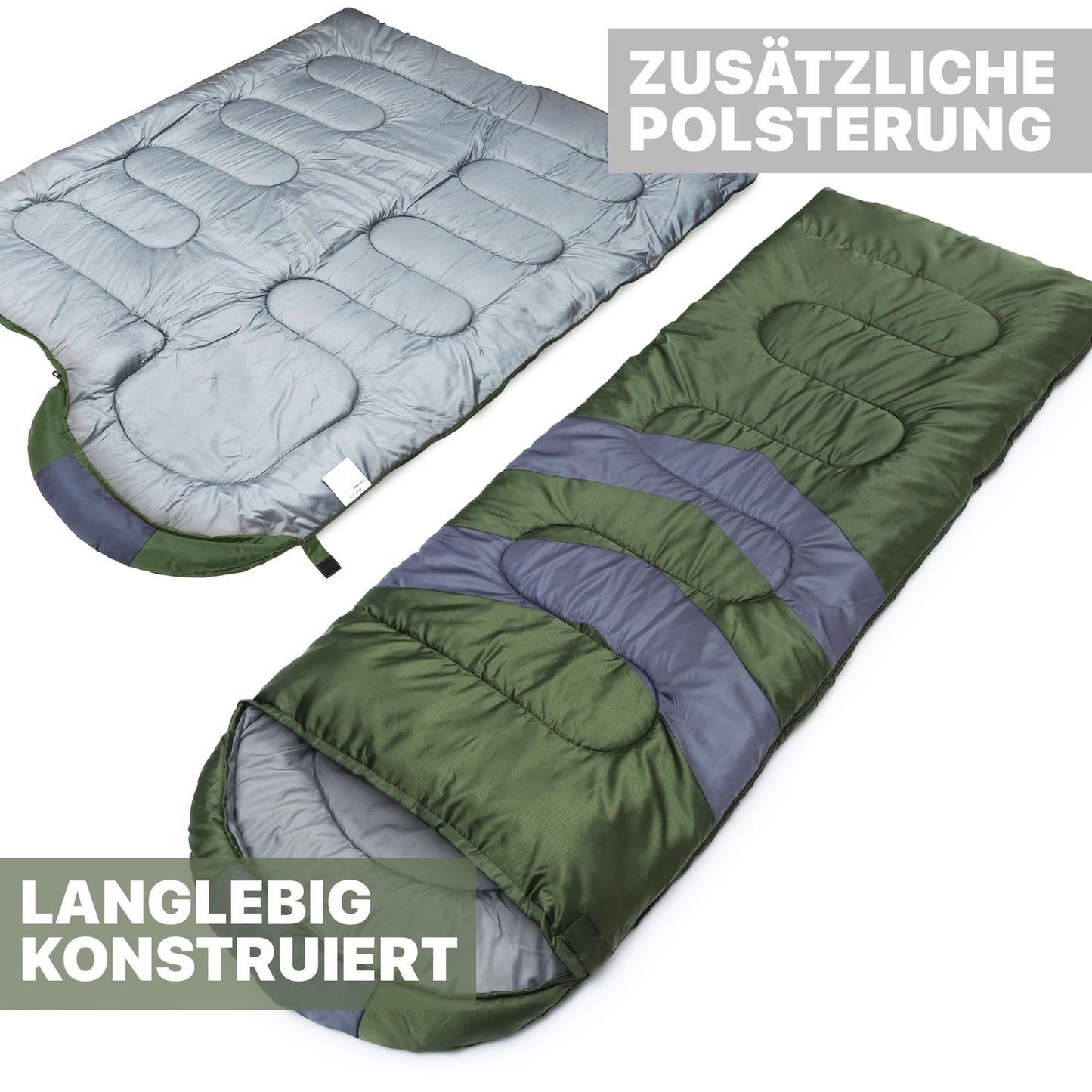MalloMe Outdoor Sleeping Bag - Sleeping Bag for Adults and Children - Winter Sleeping Bag, Camping Sleeping Bag, Quilt Sleeping Bag - Lightweight, Portable, Warm, Quilted Sleeping Bags