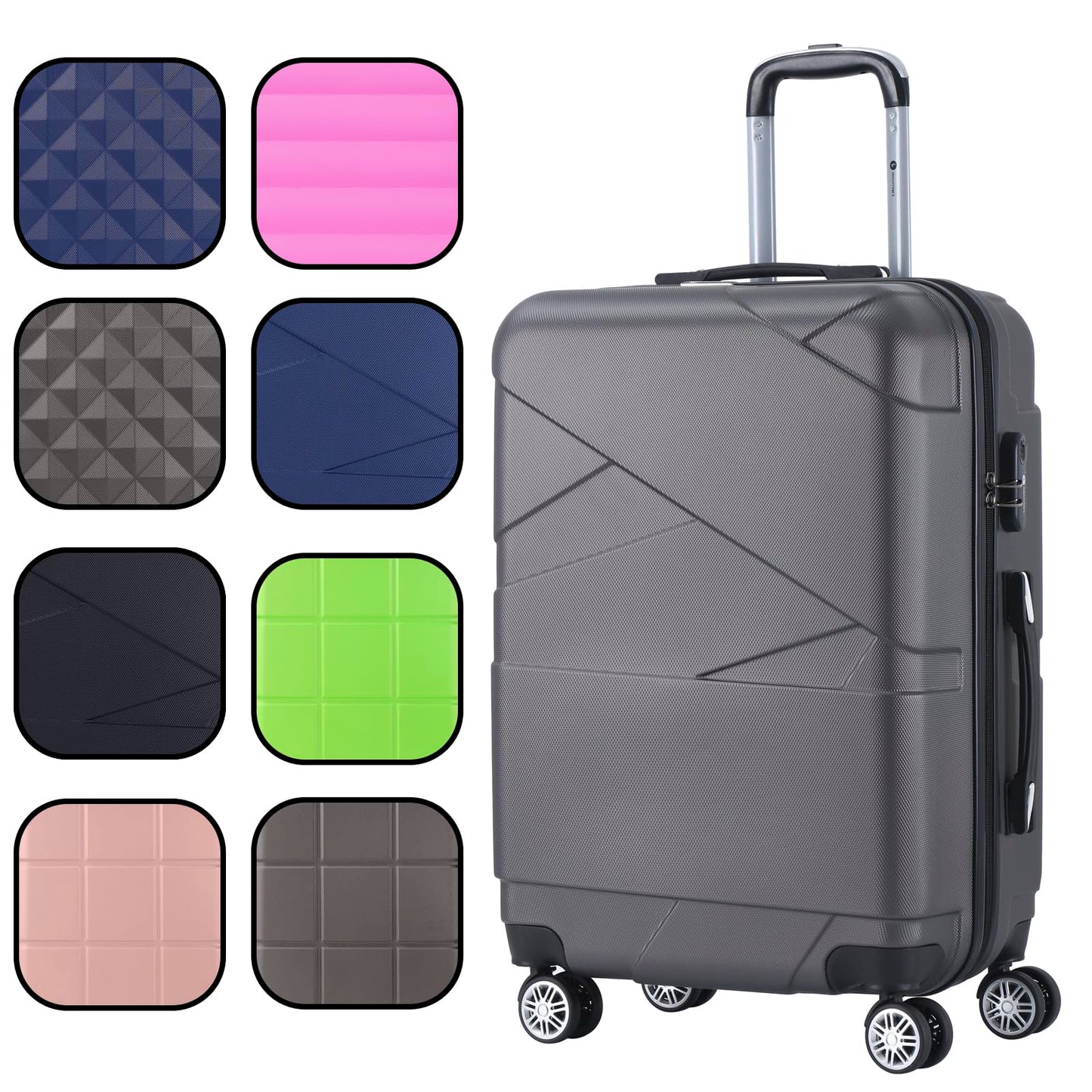 Int'x suitcase hard shell suitcase rolling suitcase carry-on XHA126 Size M