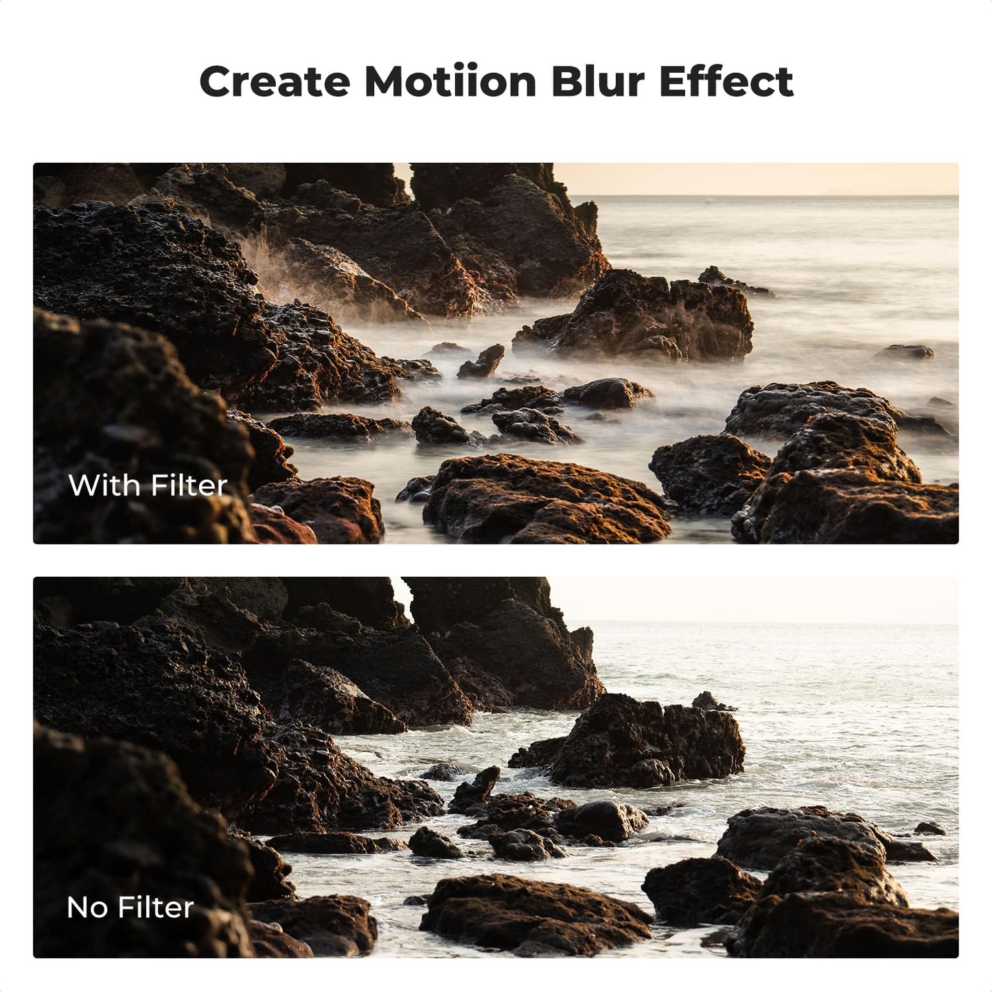 K&F Concept Nano-X 95mm ND Filter Variable Neutral Density Filter ND2-400 (1-9 Stop) Vario ND Filter with Filter Pouch