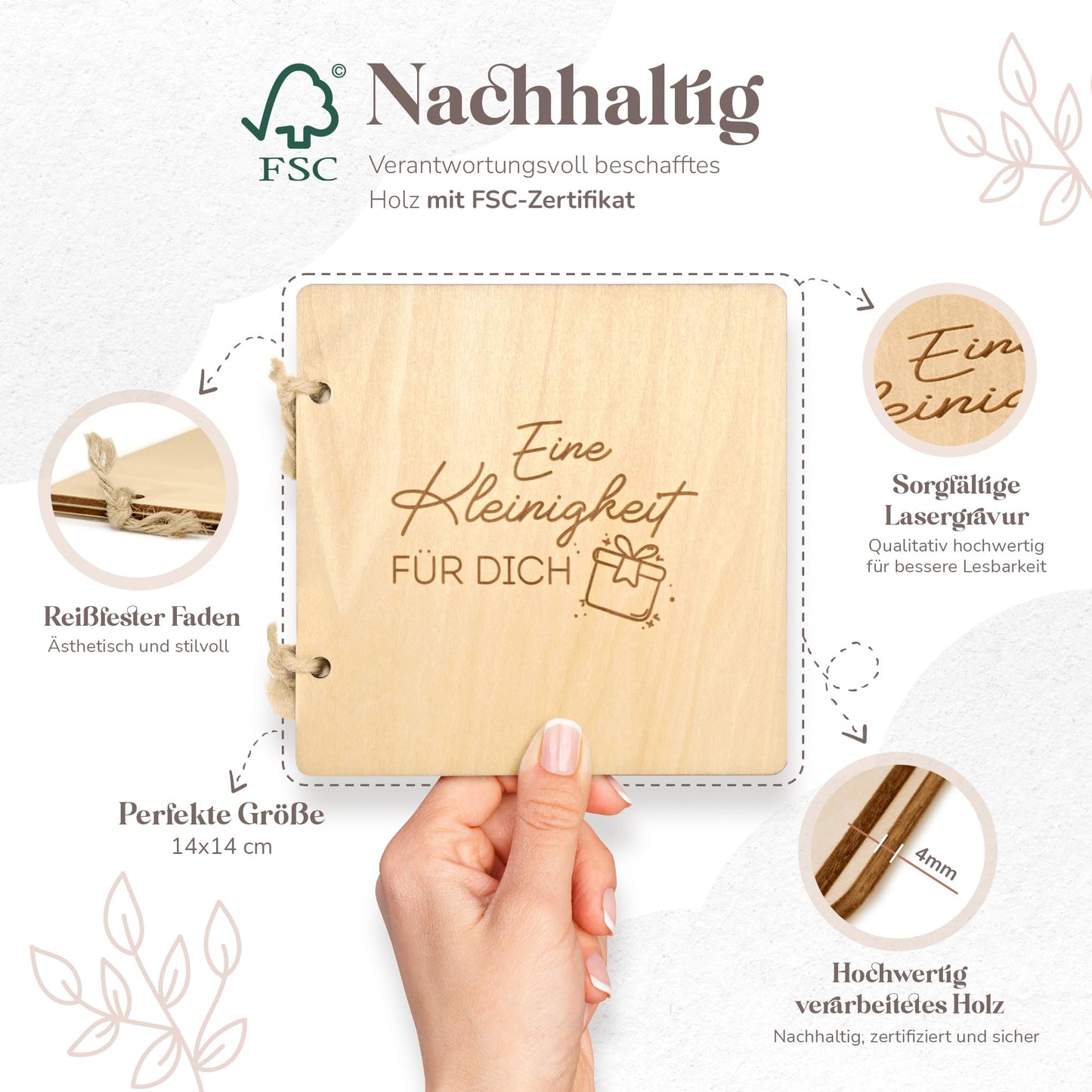 Announcing pregnancy with wooden book (You're going to be a grandma)