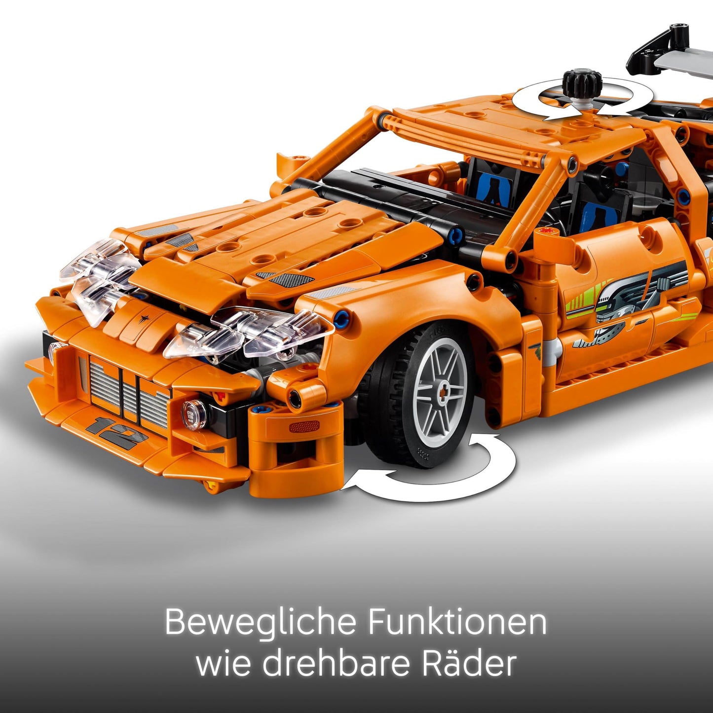 LEGO Technic Fast and Furious Toyota Supra MK4 - Toy Car - Featuring 6-cylinder engine & opening doors - Model set for boys and girls aged 9 and up - Perfect birthday gift idea 42204