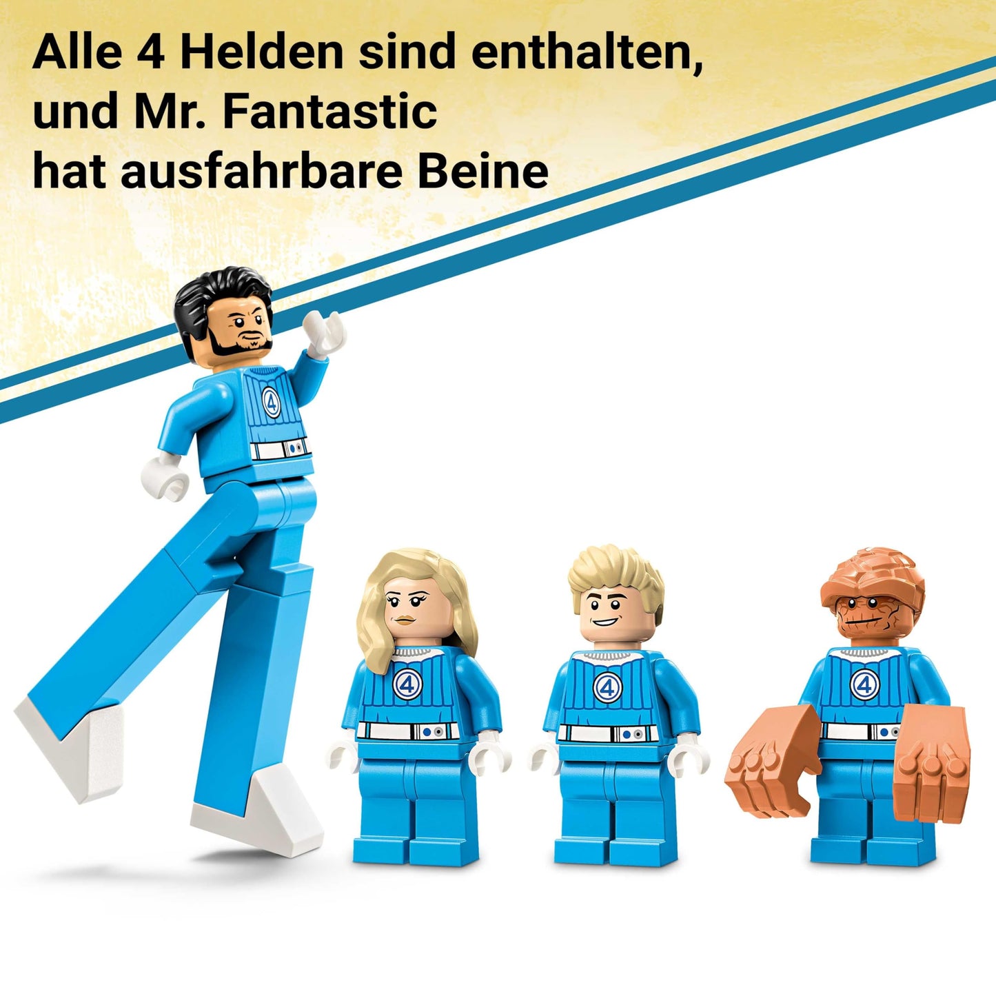 LEGO ǀ Marvel Fantastic Four vs. Galactus building figure - set with superheroes - includes The Thing, Invisible Woman, and Human Torch - gift for boys and girls - 76316