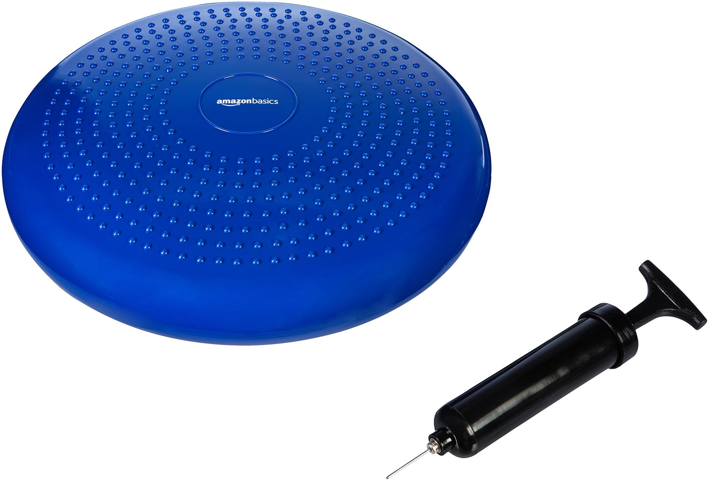 Amazon Basics Stability Ball with Inflatable Design, Dark Blue