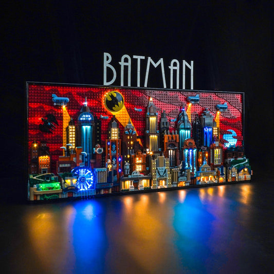 Remote control light kit for Lego 76271 Batman: The Animated Series Gotham City (non-Lego), LED lighting set for Lego Batman: The Animated Series Gotham City creative toy.