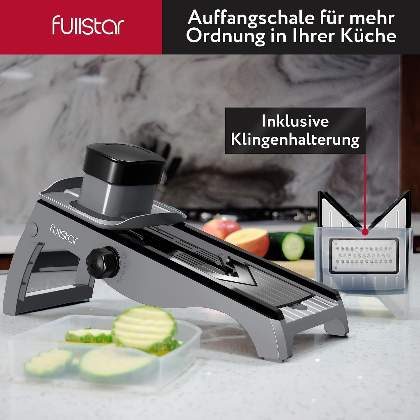 7-in-1 Adjustable Stainless Steel Mandoline Vegetable Slicer Grater - Cucumber Slicer Thin Slices - Grater for Vegetables - Slicer Vegetable - Kitchen Slicer Kitchen Grater - Kitchen Gadgets