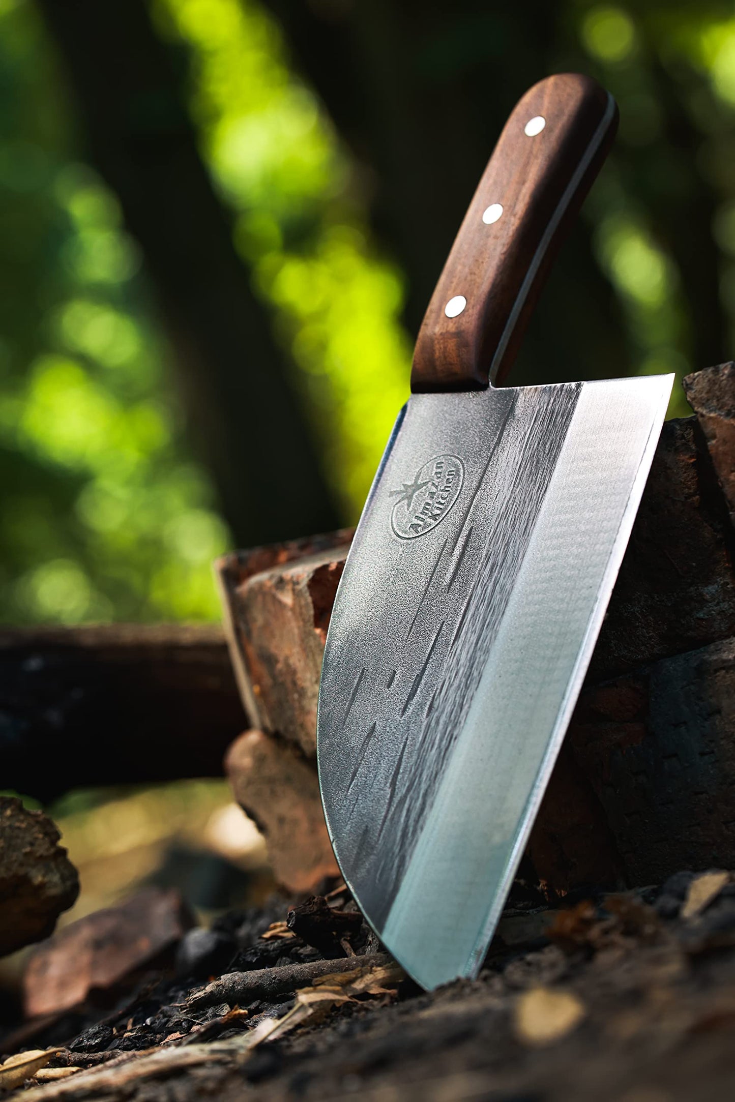 Almazan Kitchen® Original Serbian Chef Knife, Metal