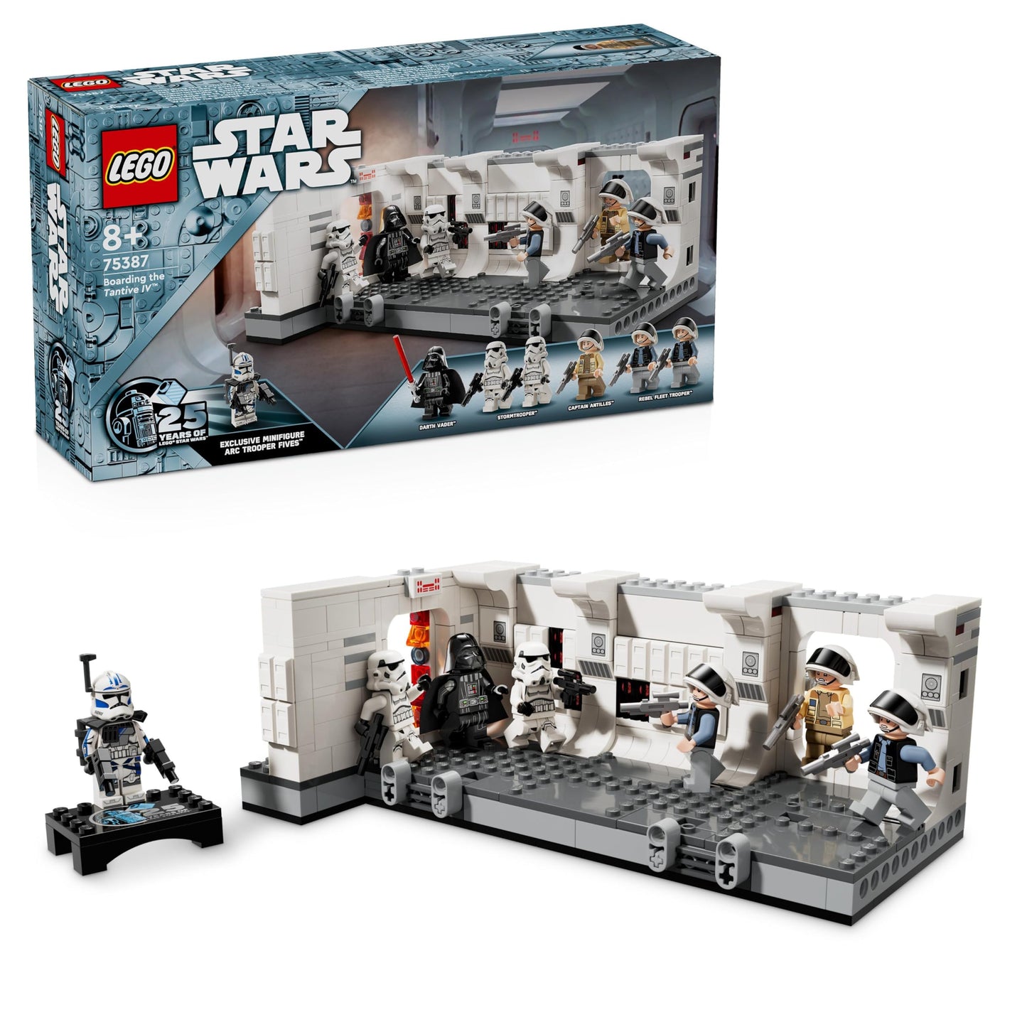 LEGO Star Wars The Tantive IV Set, building toy from the movie A New Hope, fantasy playset for kids to collect, gift idea for boys and girls 8+, as well as collectors. 75387
