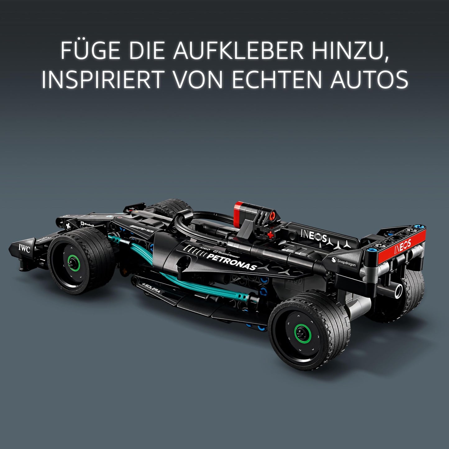 LEGO Technic Mercedes-AMG F1 W14 E Performance Race Car toy for kids, boys, and girls ages 7+, pull-back model vehicle set, bedroom decoration, birthday gift idea 42165