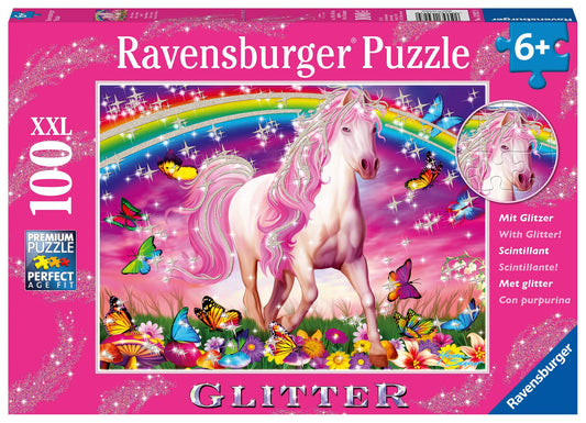 Ravensburger children's puzzle - 13927 Horse Dream - Horse puzzle for children 6 years and older & Children's puzzle - 10681 Colorful Ocean - Underwater world puzzle for children 6 years and older, with 100 pieces in XXL format.
