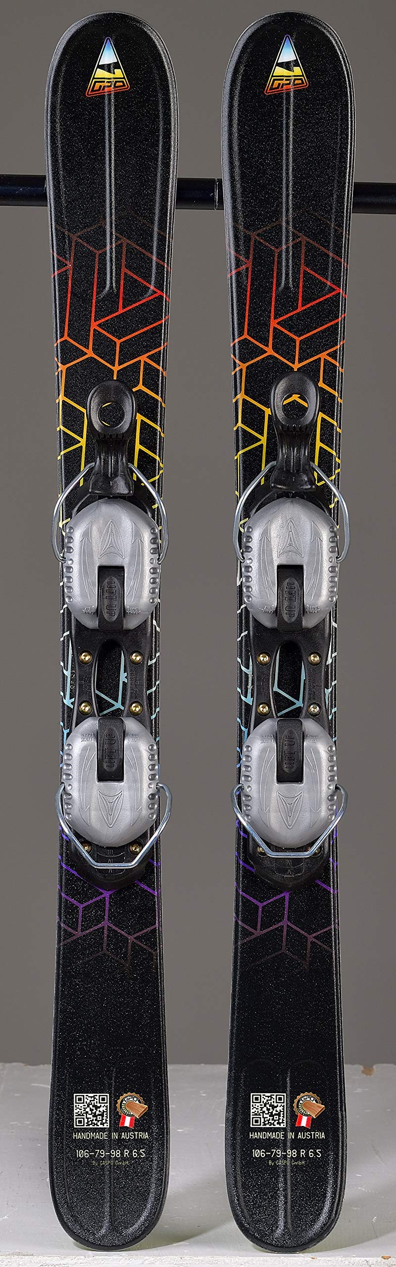 GPO Snowblade Hot Stamp | Short ski incl. GC-201 binding | 99 cm length | Big-Foot ski for men and women