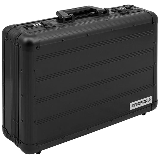anndora aluminum briefcase black attaché case with combination lock