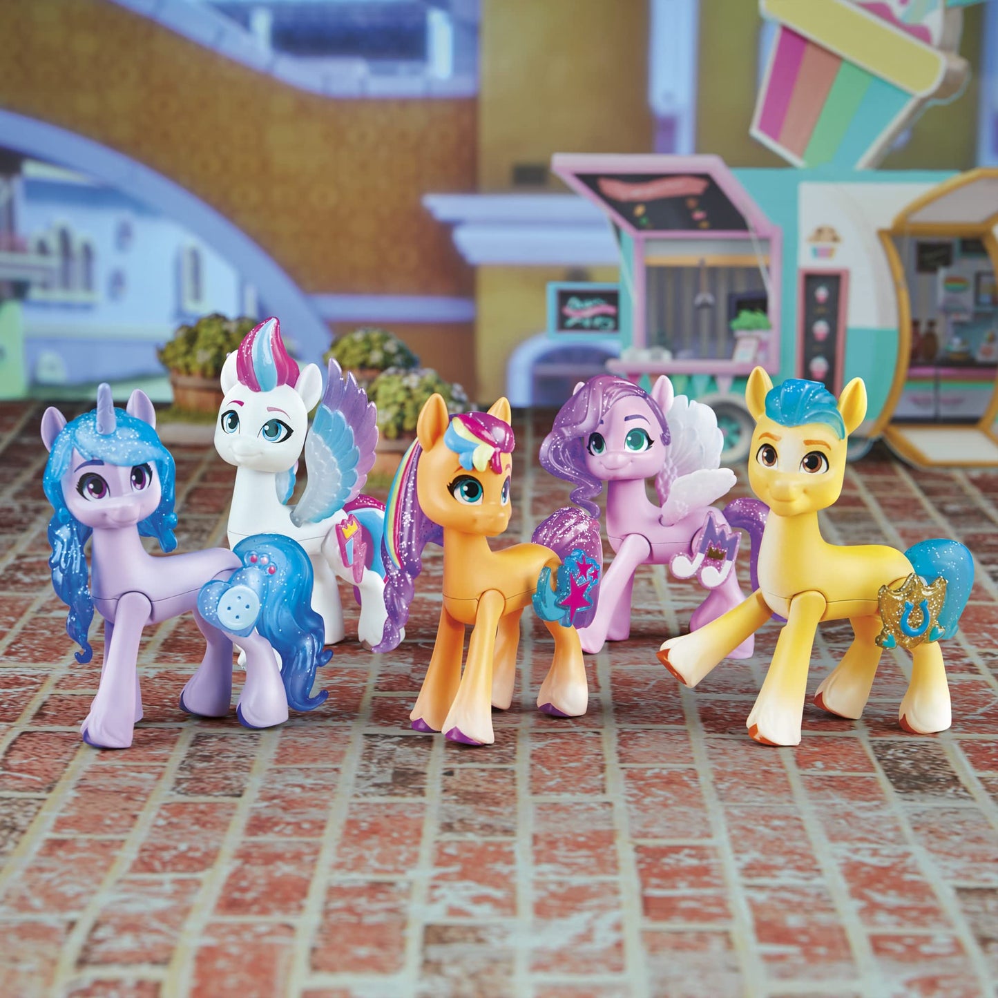 My Little Pony Mane 5 Friendship Set, collectible set featuring 5 pony figures, perfect gift for children ages 3 and up.