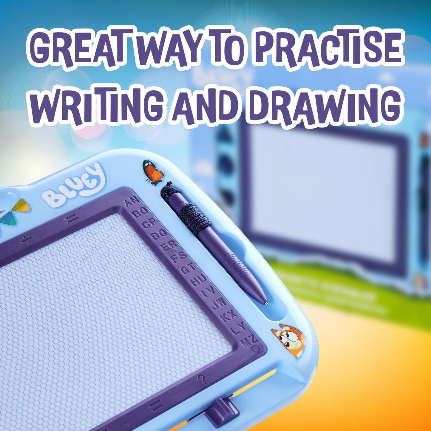 BlueY Magnetic Board Kids - Creative fun with stamps and pen - For kids aged 3 and up - Kids gifts