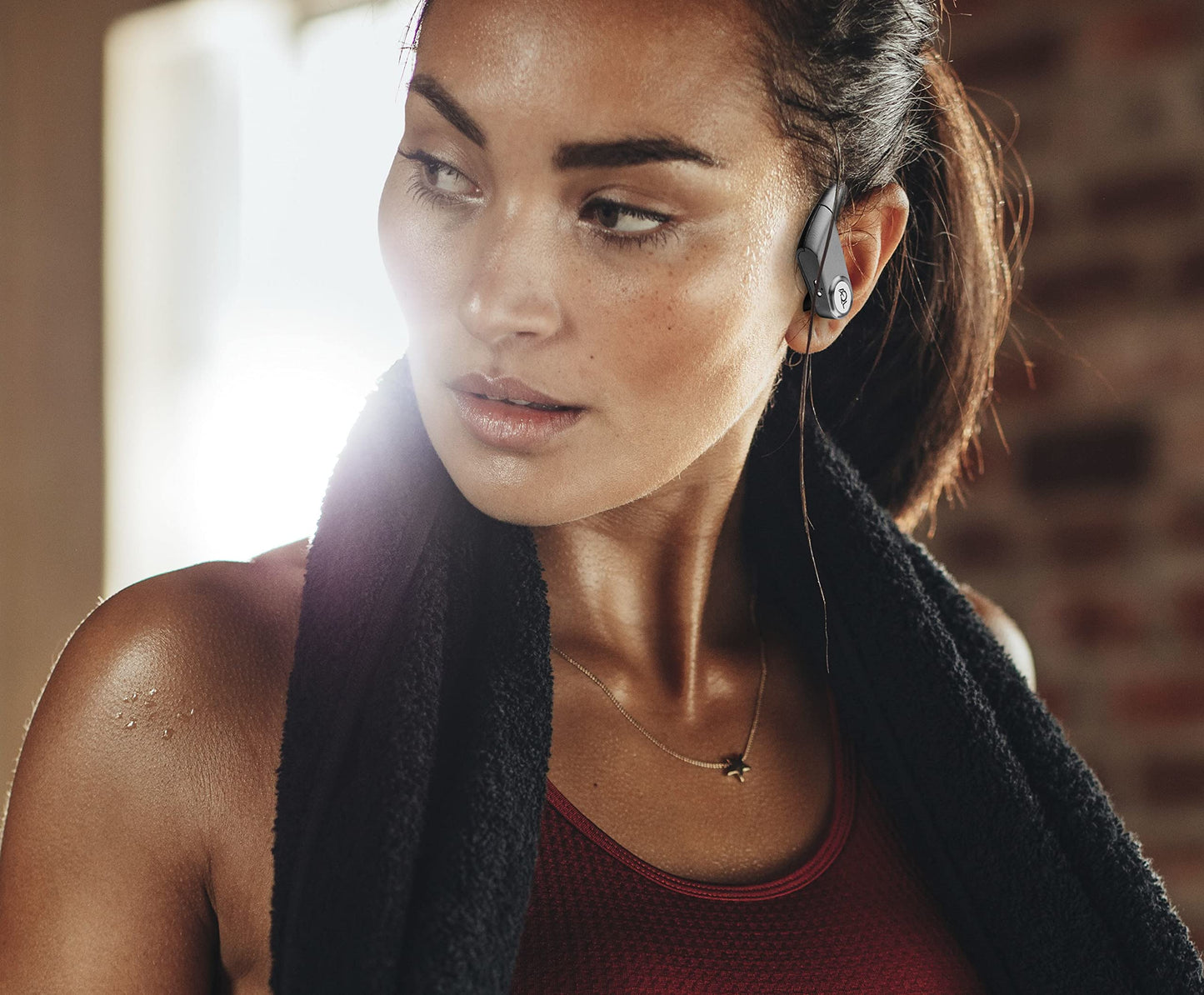 AQL Sport Boost Charge | Bluetooth headphones | Bluetooth sports headphones - wireless stereo - waterproof - charging case for 5 charges - Black