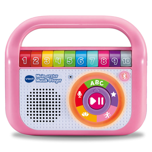 VTech Baby My First Music Player - With 40 songs, Bluetooth, and recording function - For children aged 2-5 years, Pink