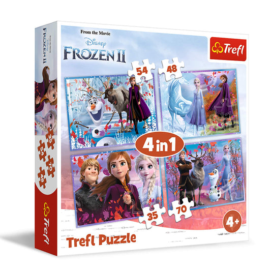 Trefl TR34323 A Journey into the Unknown, Disney Frozen 2, 35-70 pieces, 4 sets, for kids 4+ Puzzle box, Multicolor & Puzzle, The Mission Calls, PAW Patrol, 60 pieces, ages 4+