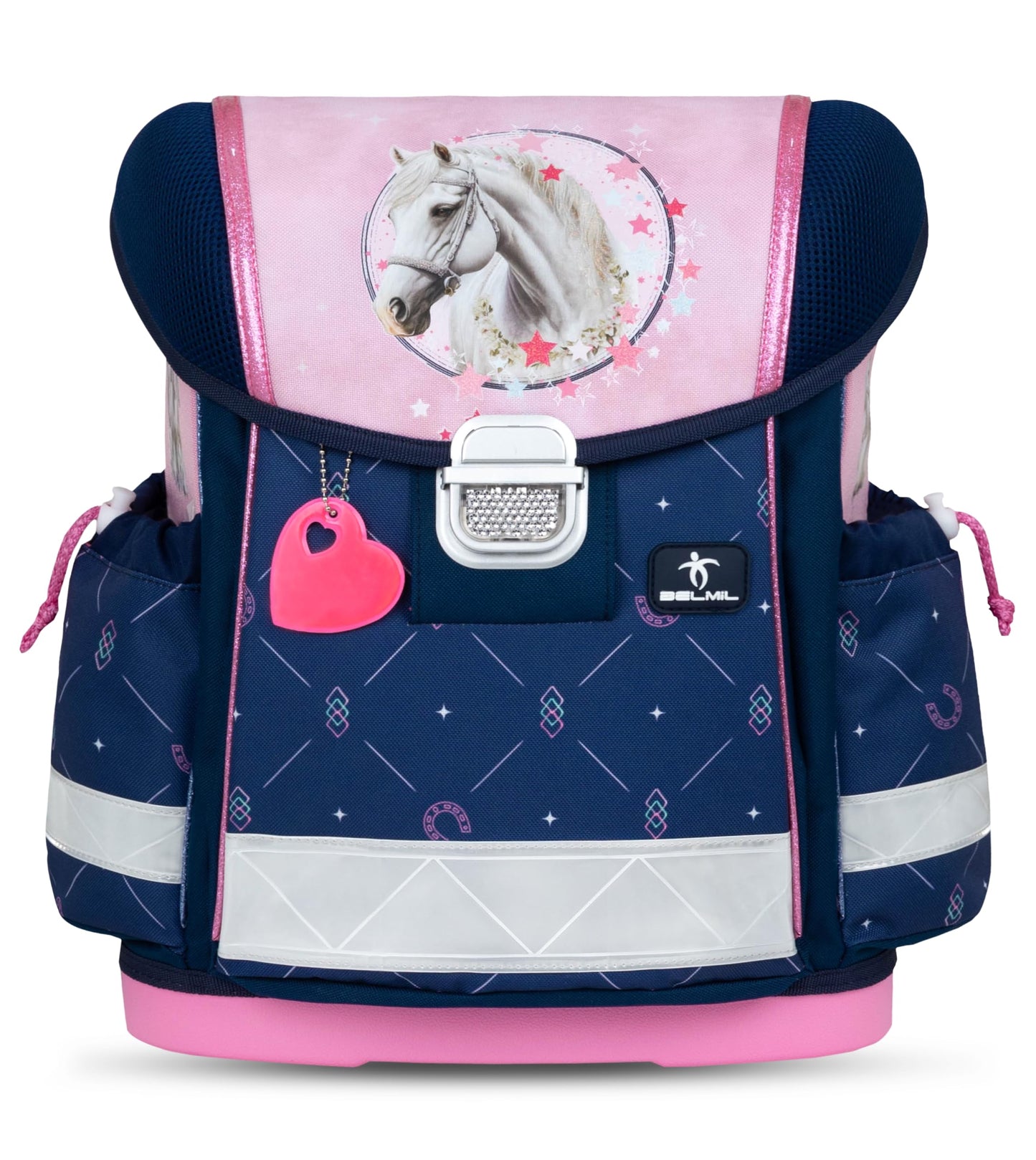 Belmil Classy school bag set 4 pieces (403-13/AG/S) (Amazing Horses)