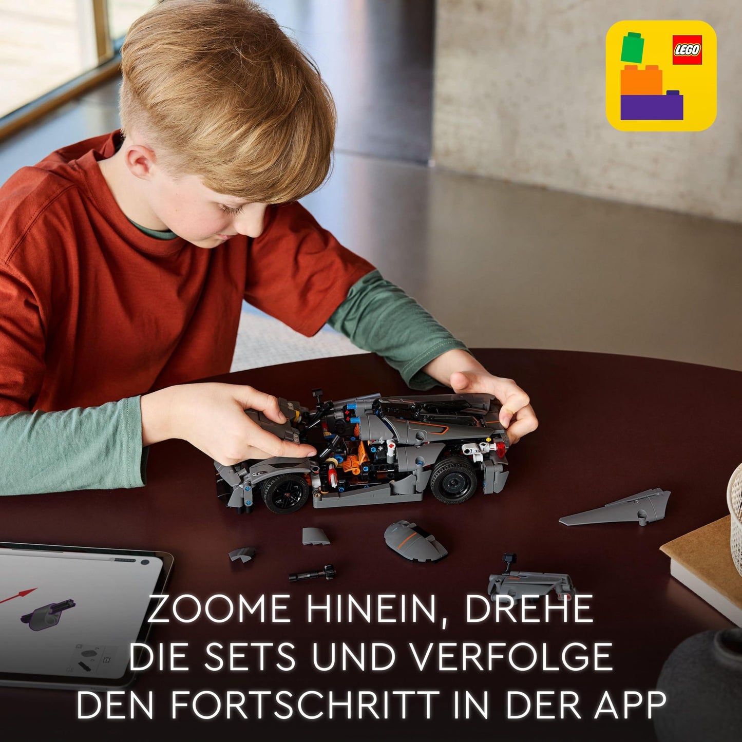 LEGO Technic Koenigsegg Jesko Absolut supercar in gray, building toy for boys and girls, toy car for kids, gift for car fans, decoration for kids' room 42173